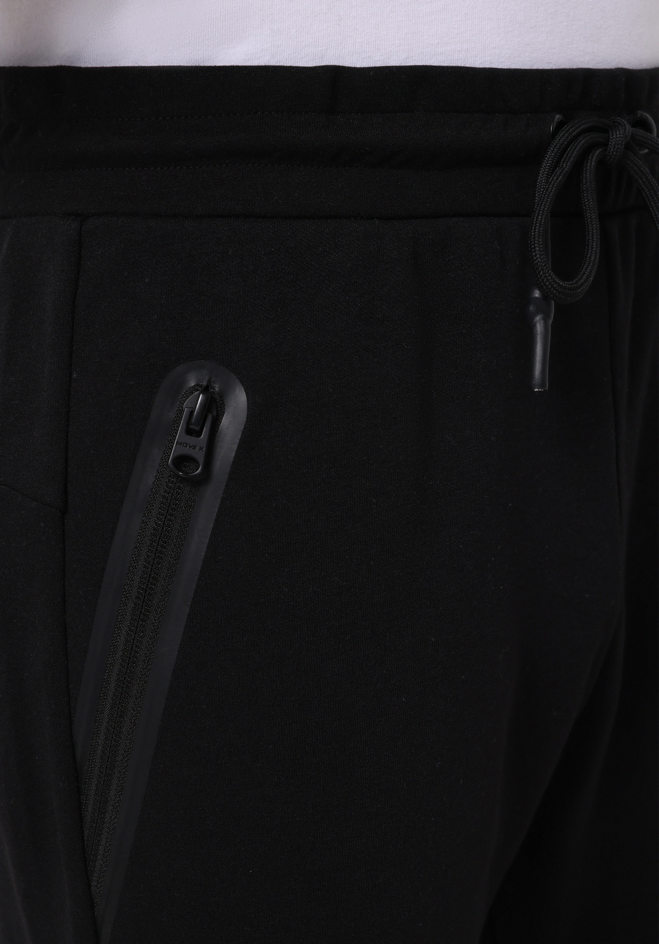 Regular Fit Orta Bel Düz Erkek Siyah Eşofman Altı