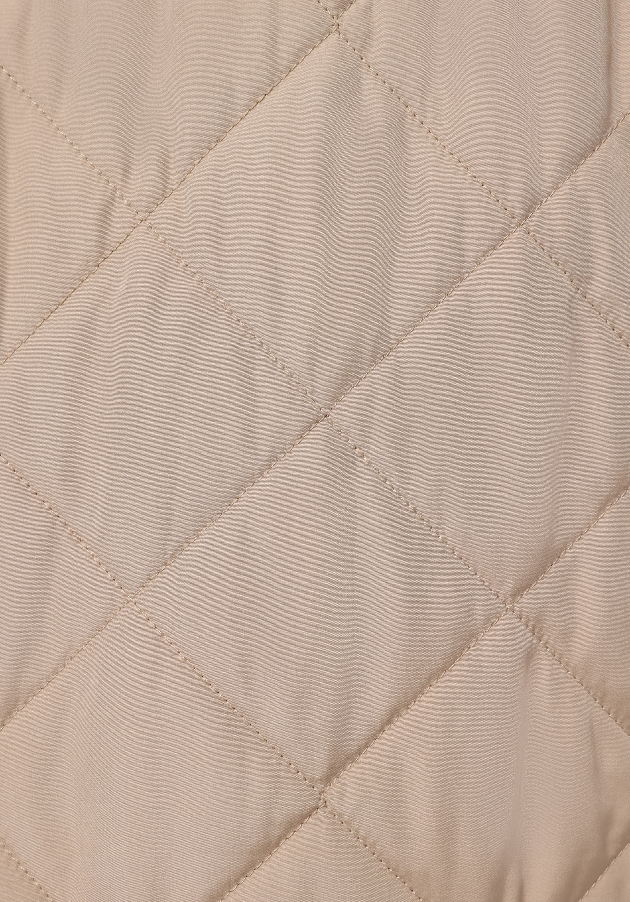 Regular Fit Kapüşonlu Fermuarlı Astarlı Suya Dayanıklı Kadın Bej Mont