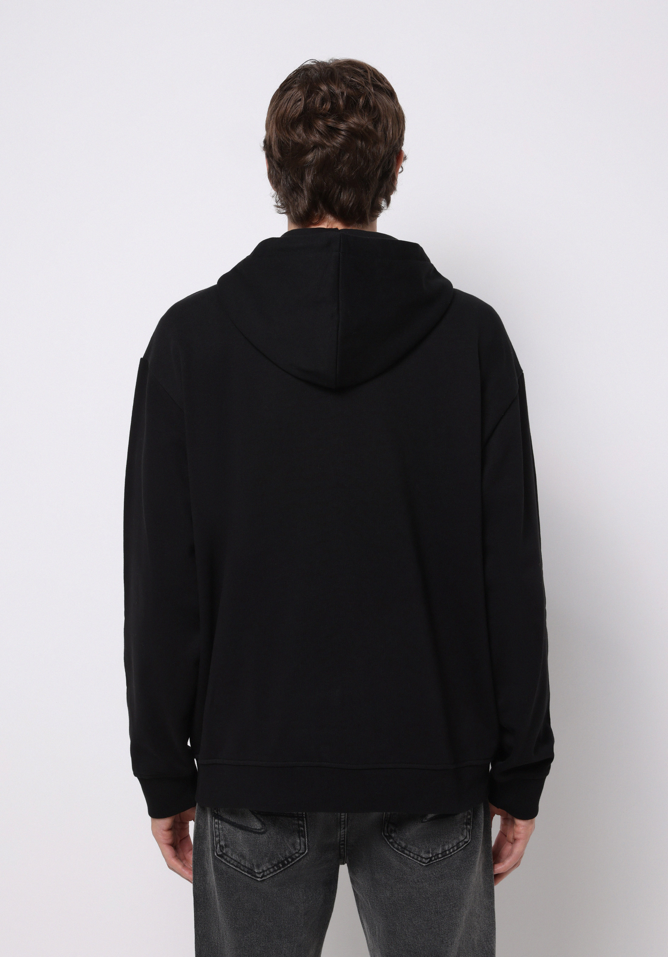 Oversize Fit   Erkek Siyah Sweatshirt