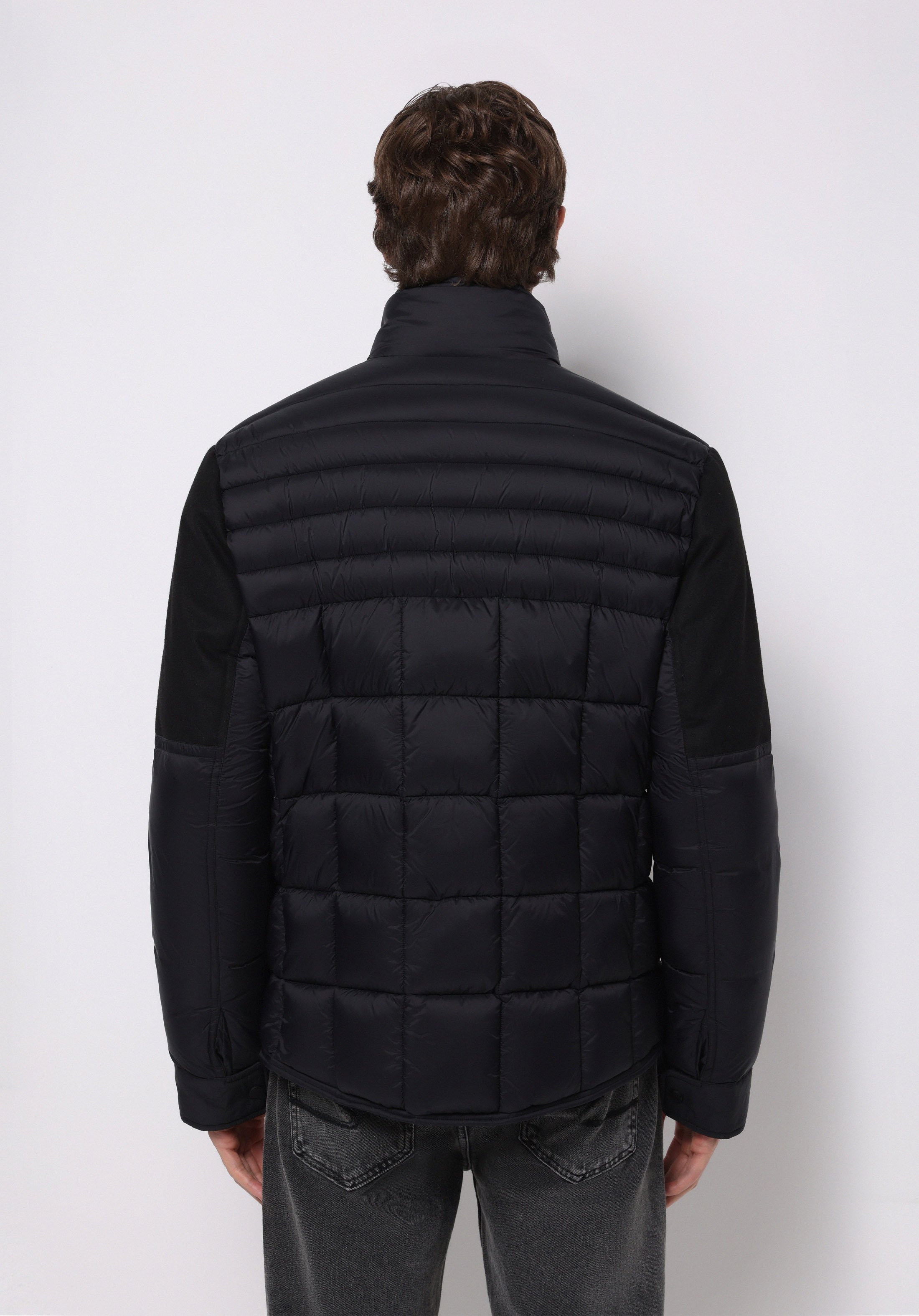 Slim Fit     Erkek Siyah Mont