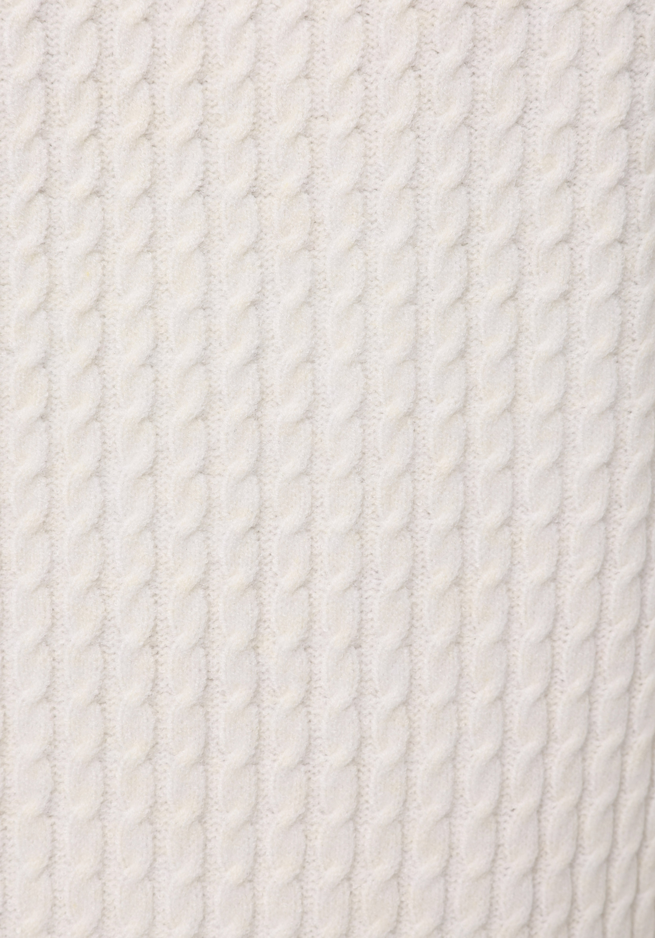 Regular Fit Yuvarlak Yaka Düz Kadın Beyaz Kazak