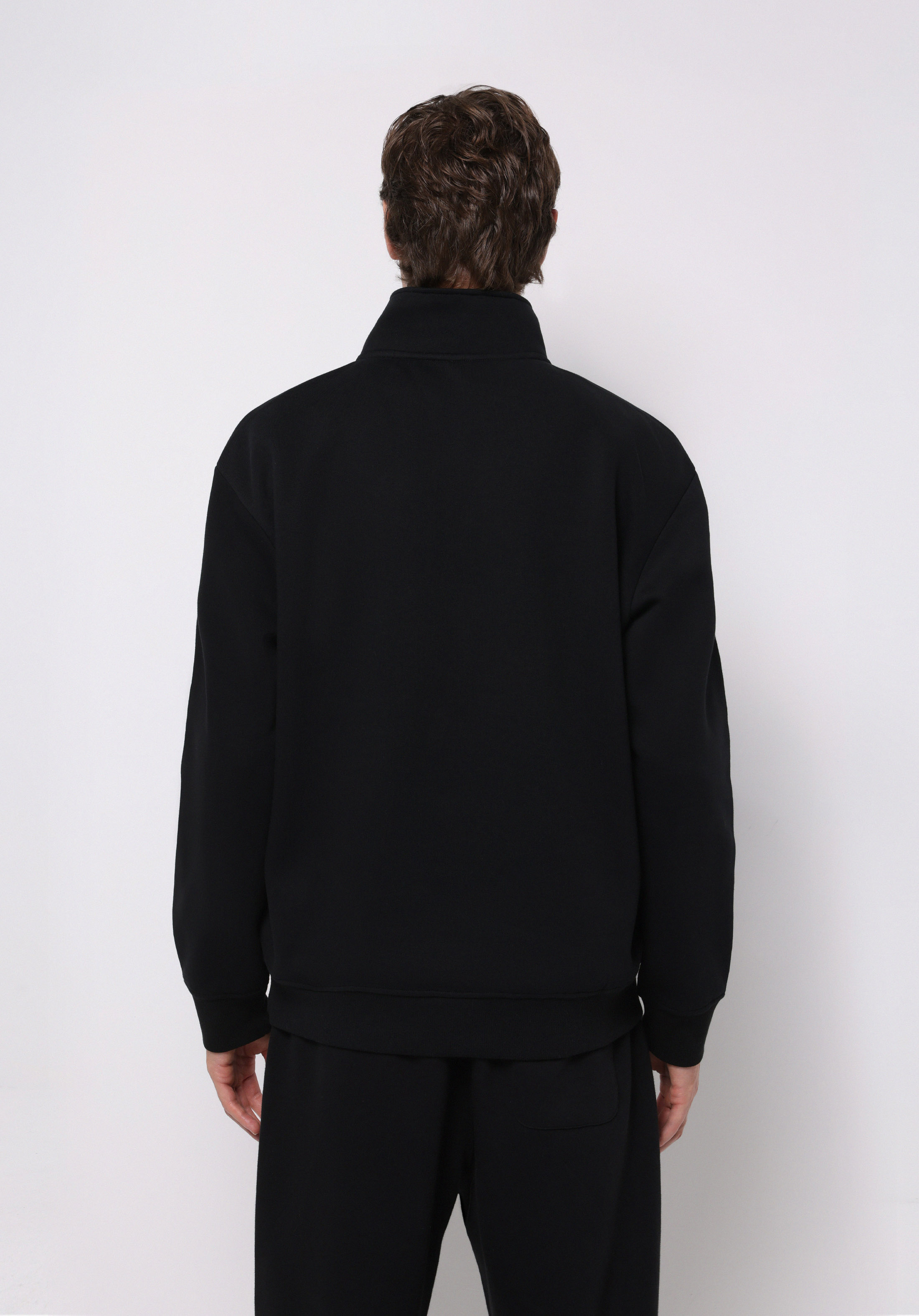 Comfort Fit   Erkek Siyah Sweatshirt