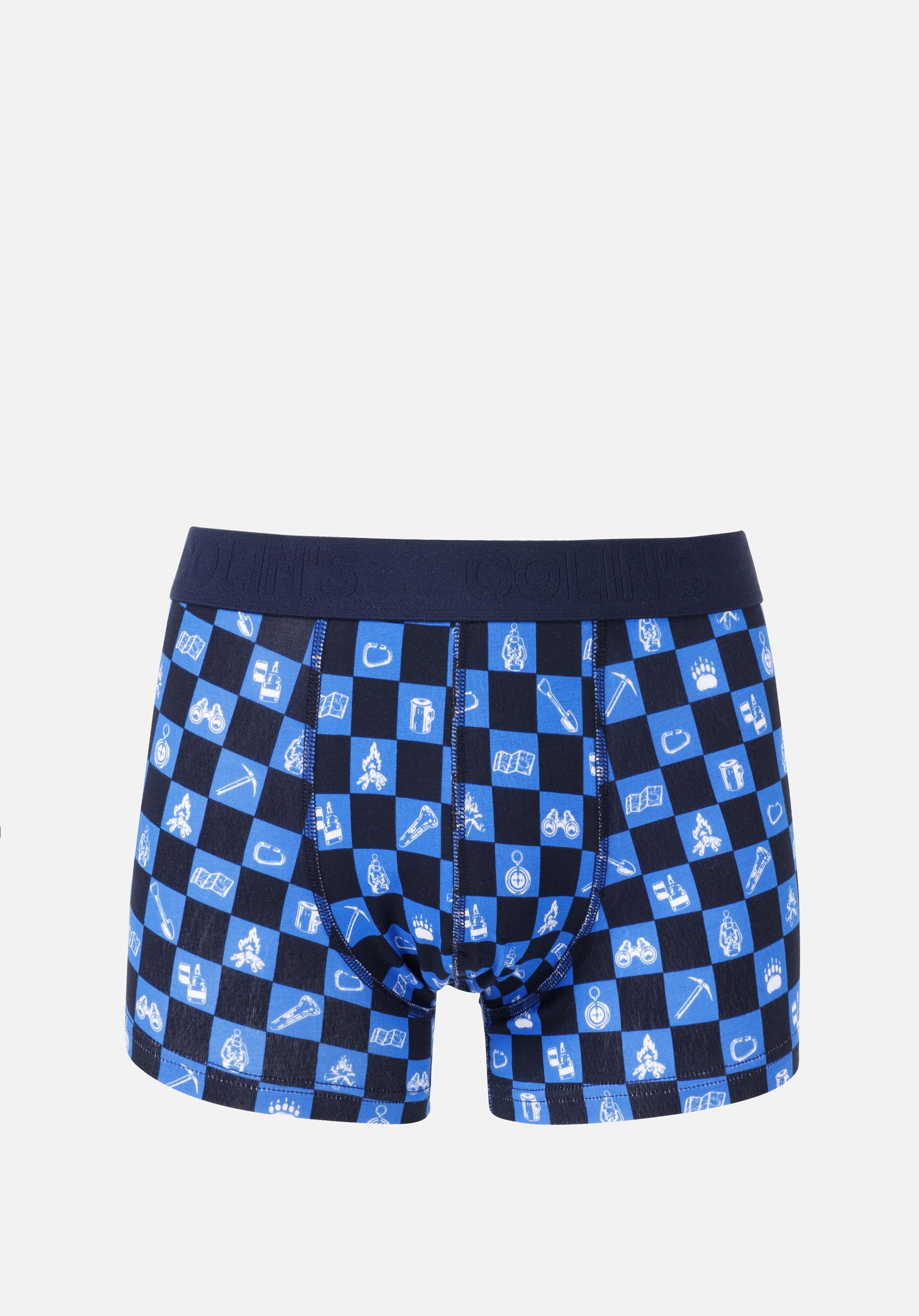 Modern Fit  Erkek Mavi Boxer