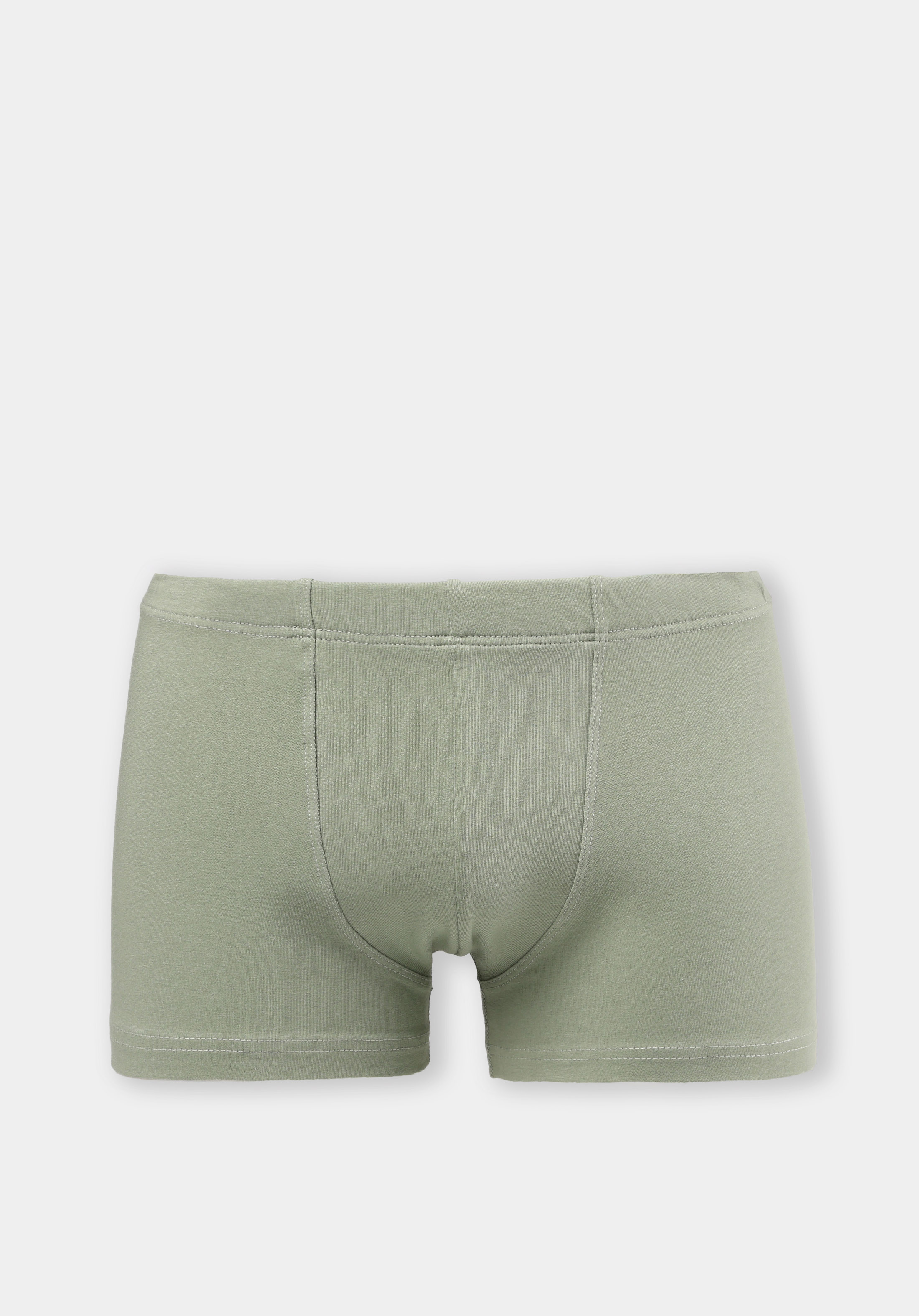 Modern Fit Düz Erkek Yeşil Boxer