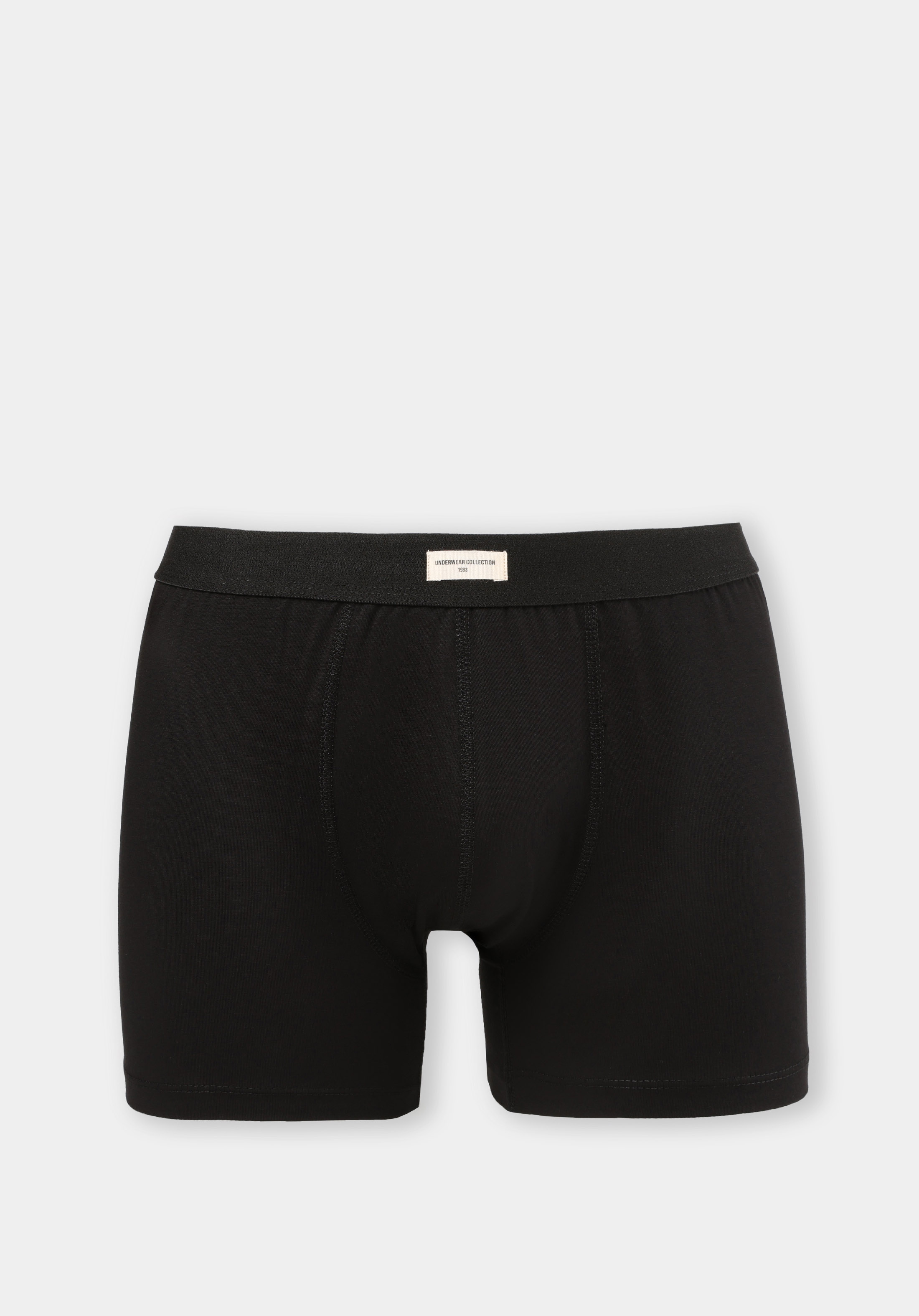 Modern Fit Düz Erkek Siyah Boxer