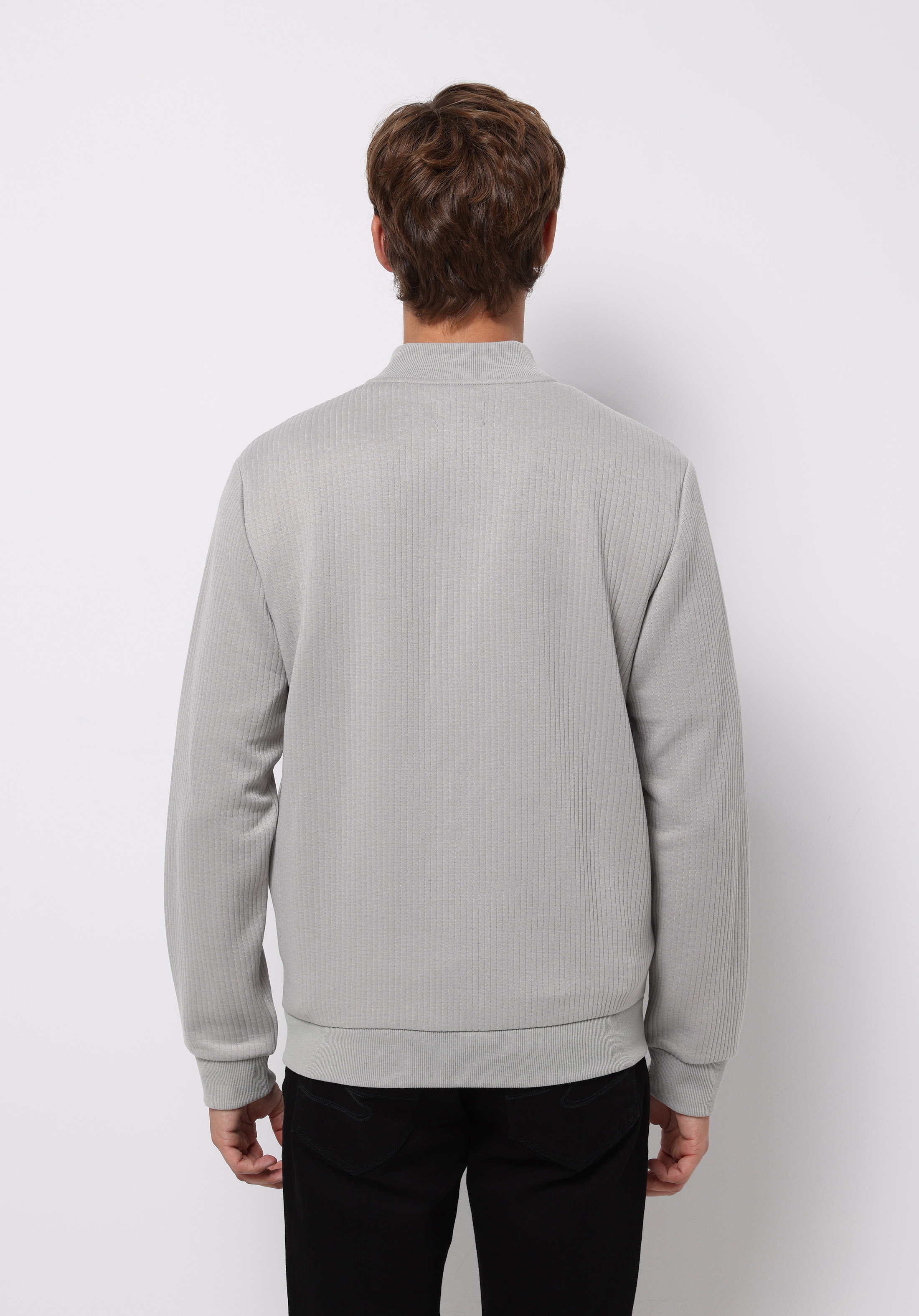 Slim Fit    Erkek Gri Ceket