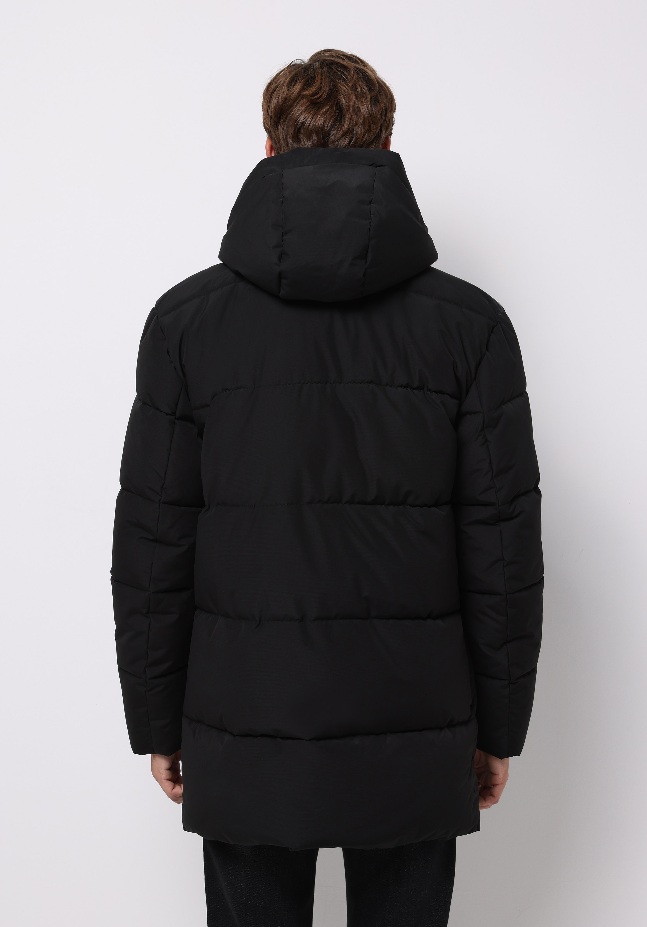 Regular Fit     Erkek Siyah Kaban