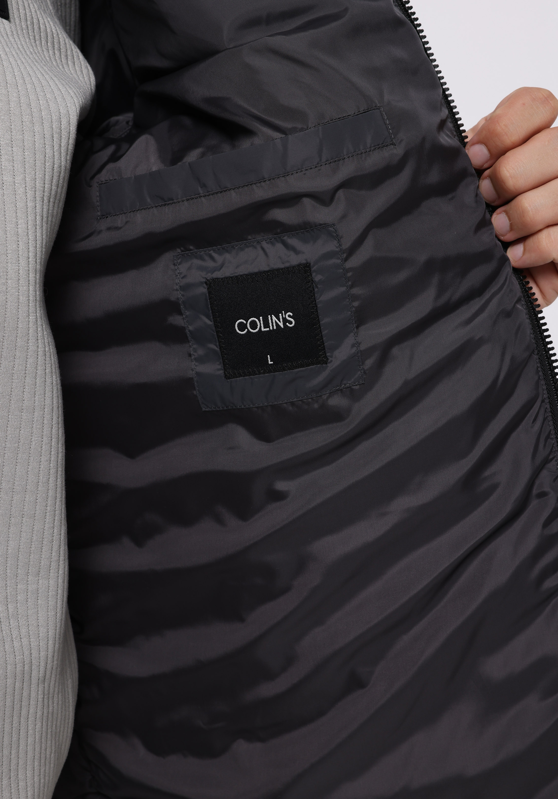 Slim Fit     Erkek Antrasit Mont