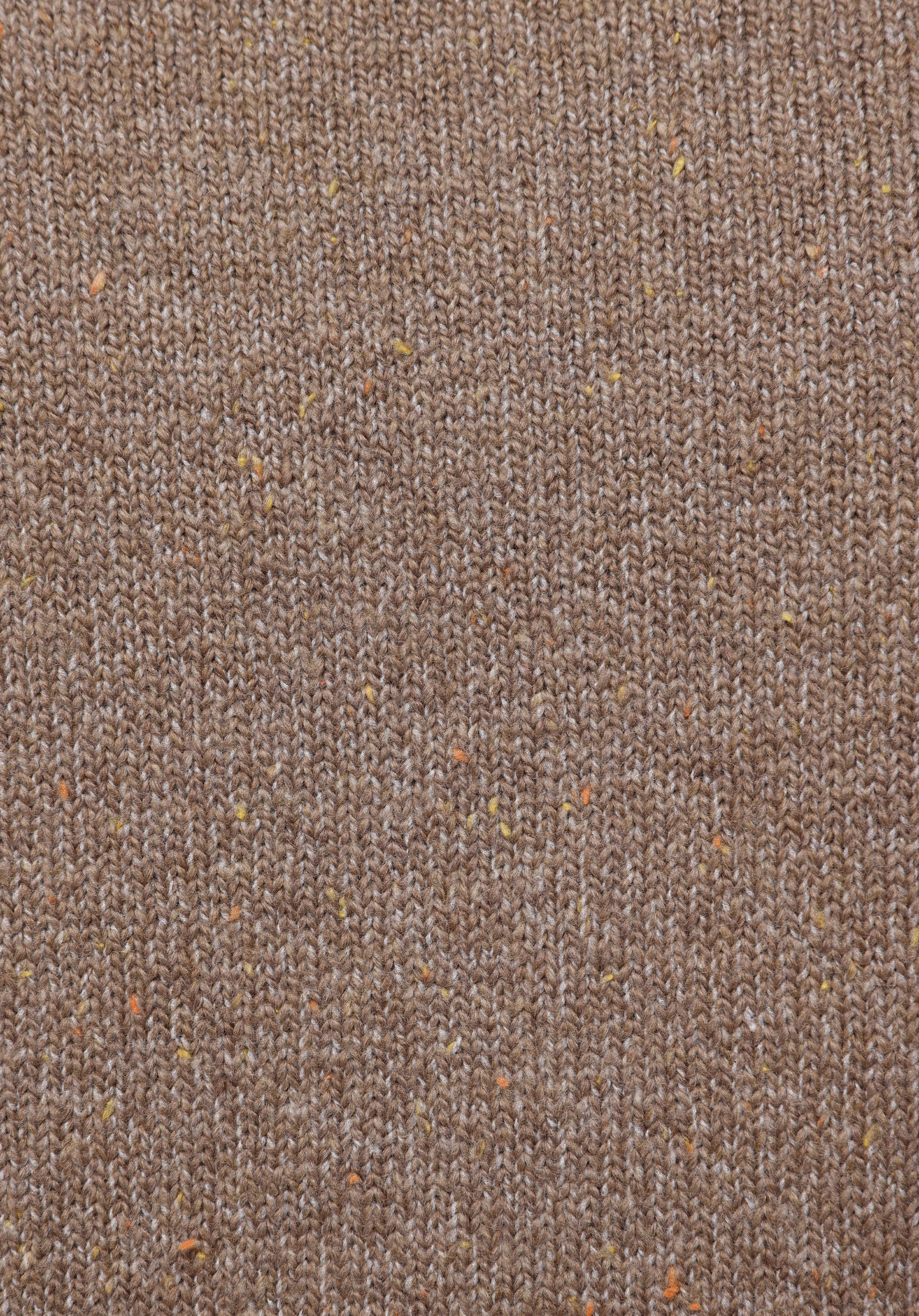 Regular Fit Yuvarlak Yaka Düz Kadın Kahverengi Kazak