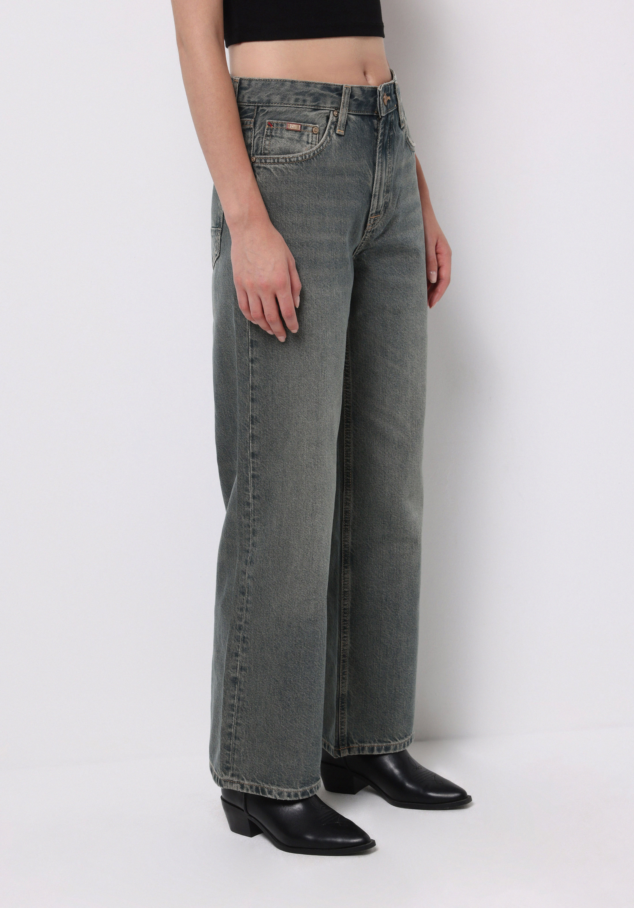 Regular Fit   Kadın İndigo Jean Pantolon