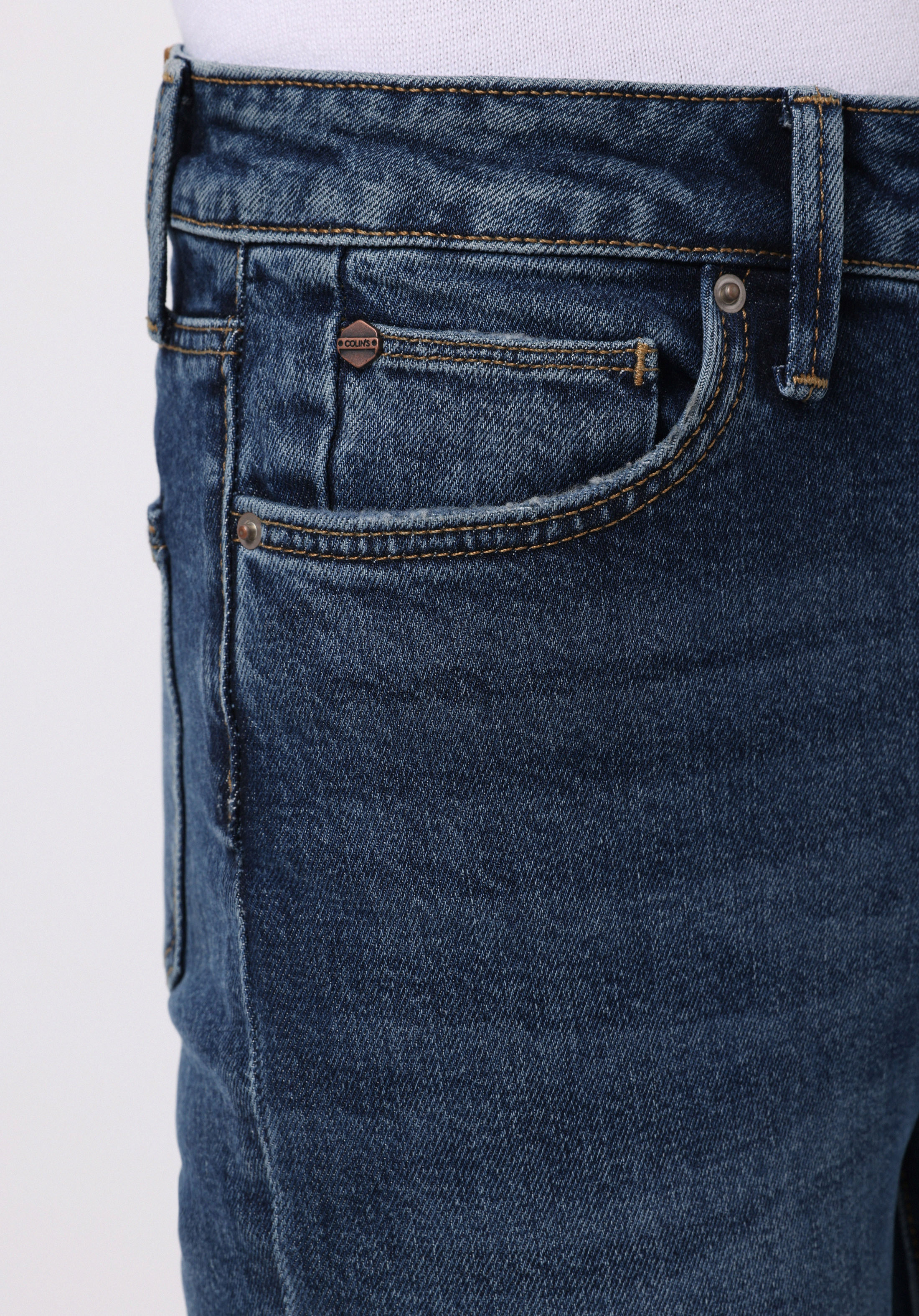 Slim Fit  Dar Paça Kadın İndigo Jean Pantolon