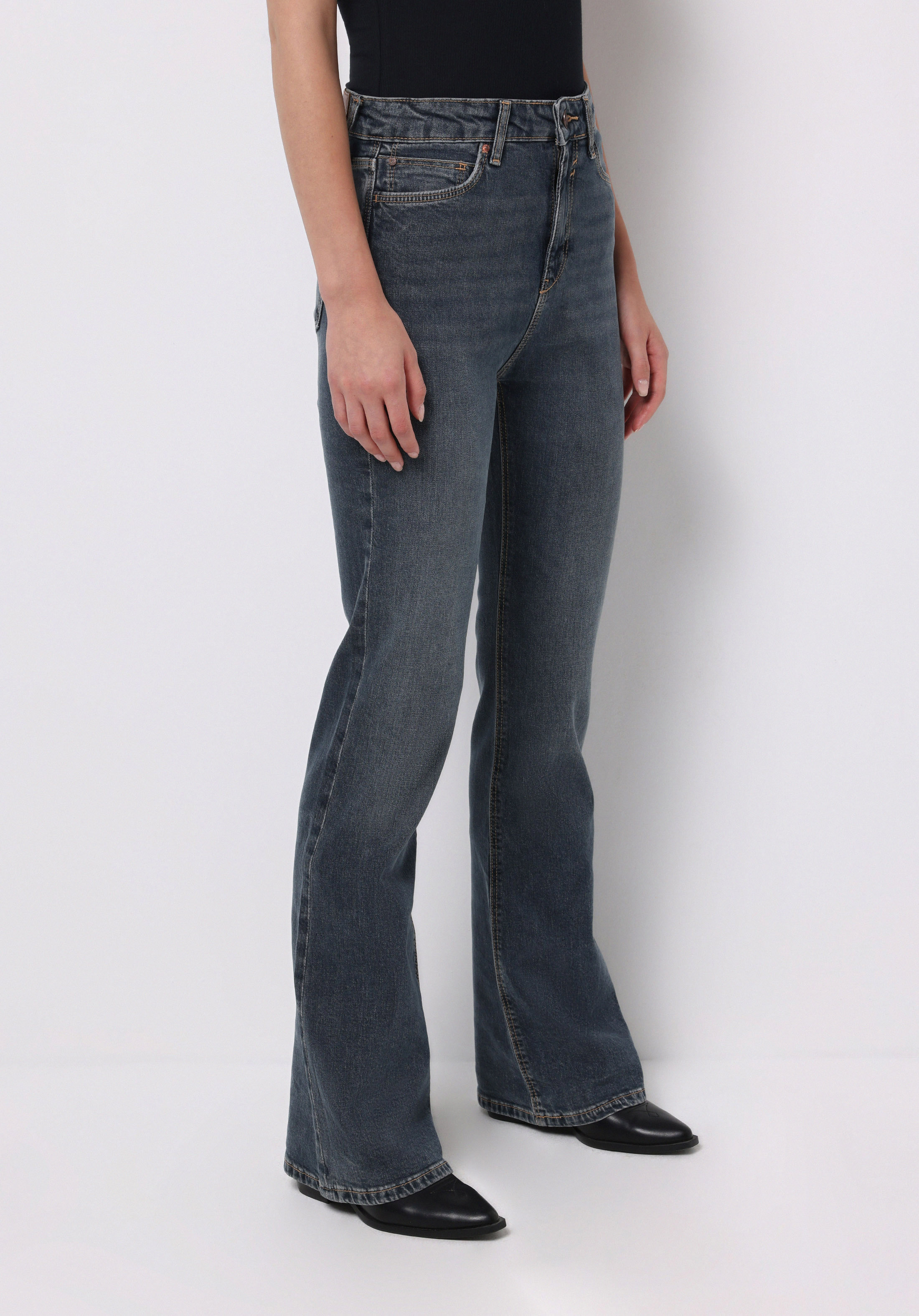 Regular Fit   Kadın İndigo Jean Pantolon