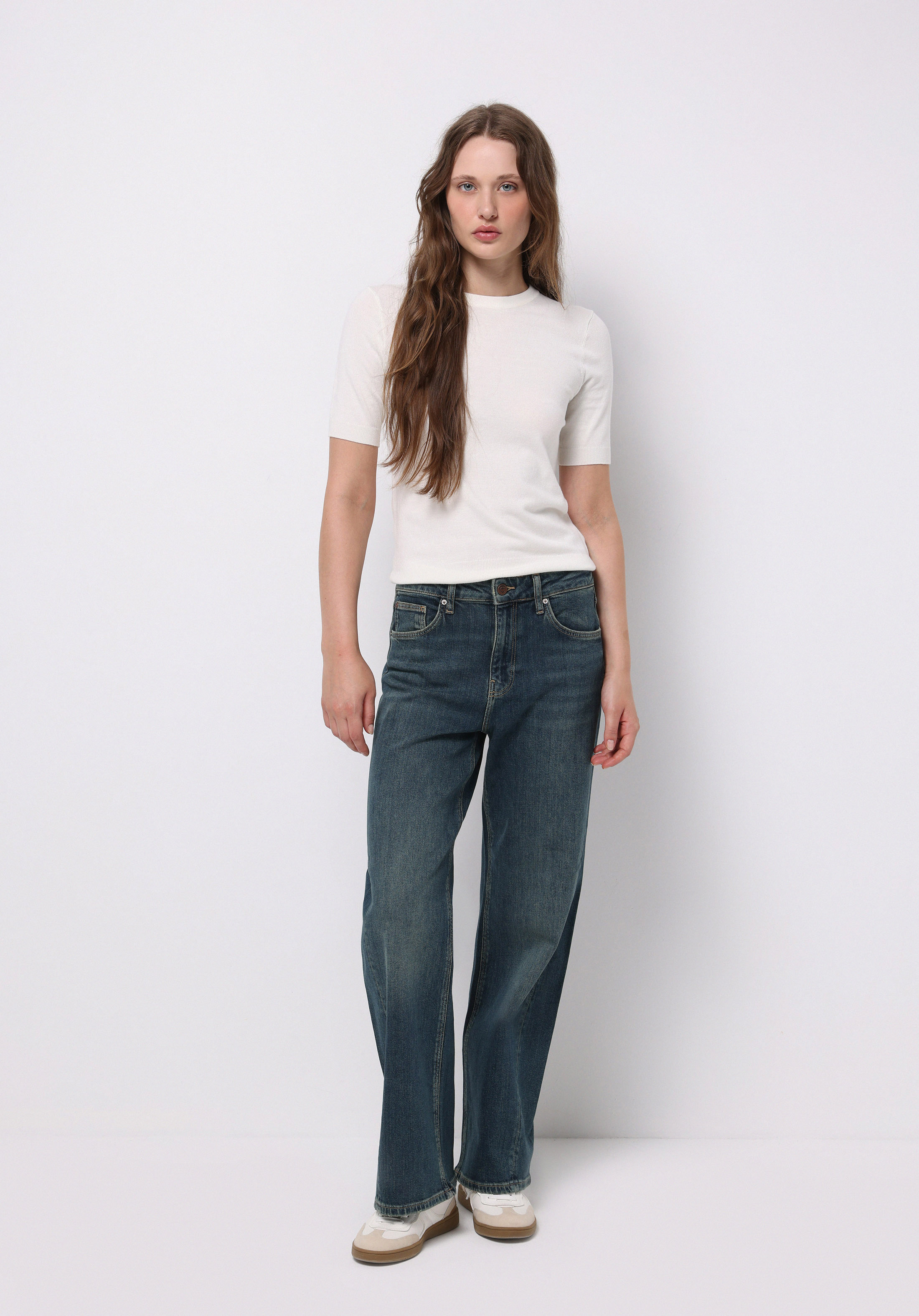 Regular Fit   Kadın İndigo Jean Pantolon