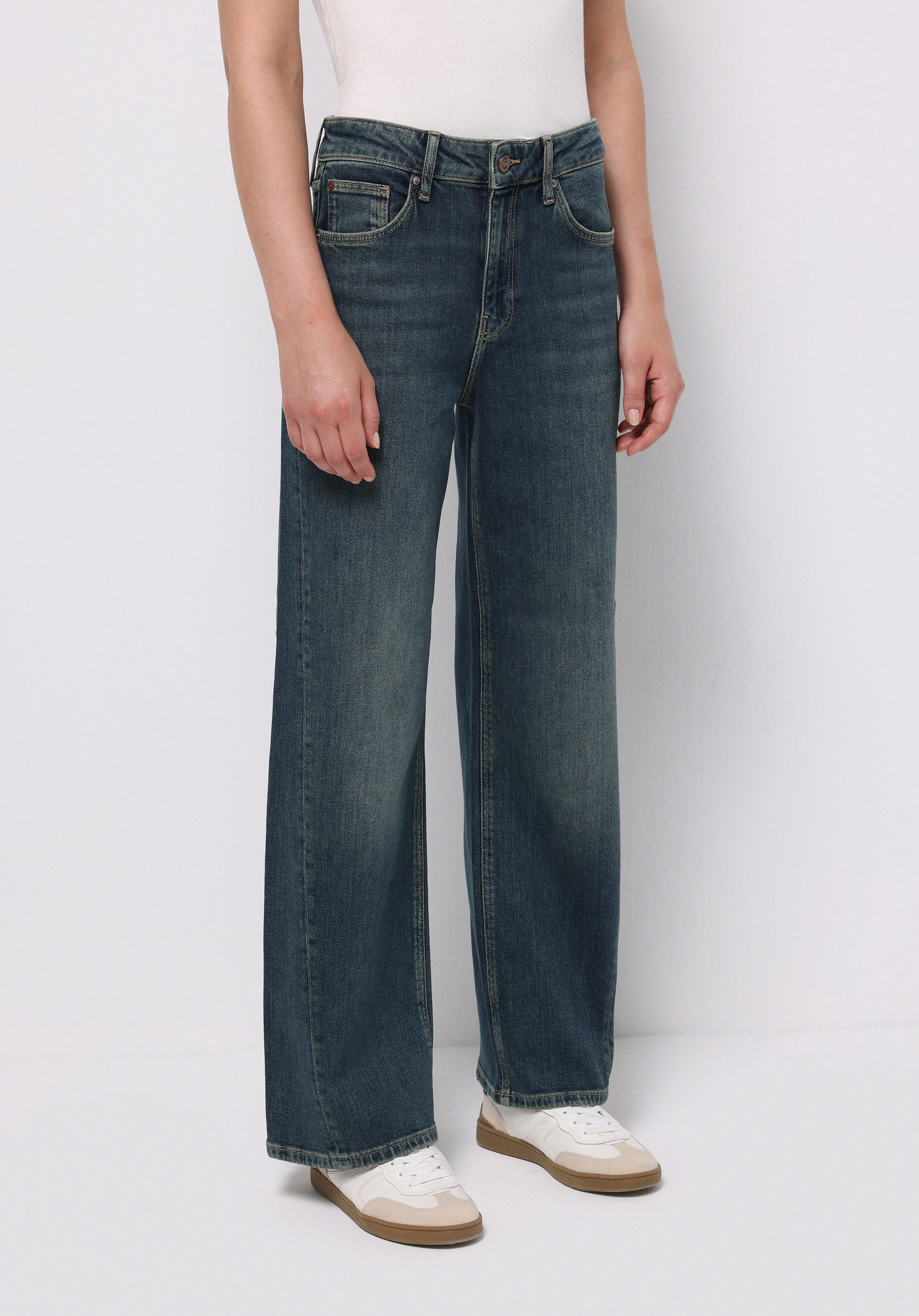 Regular Fit   Kadın İndigo Jean Pantolon