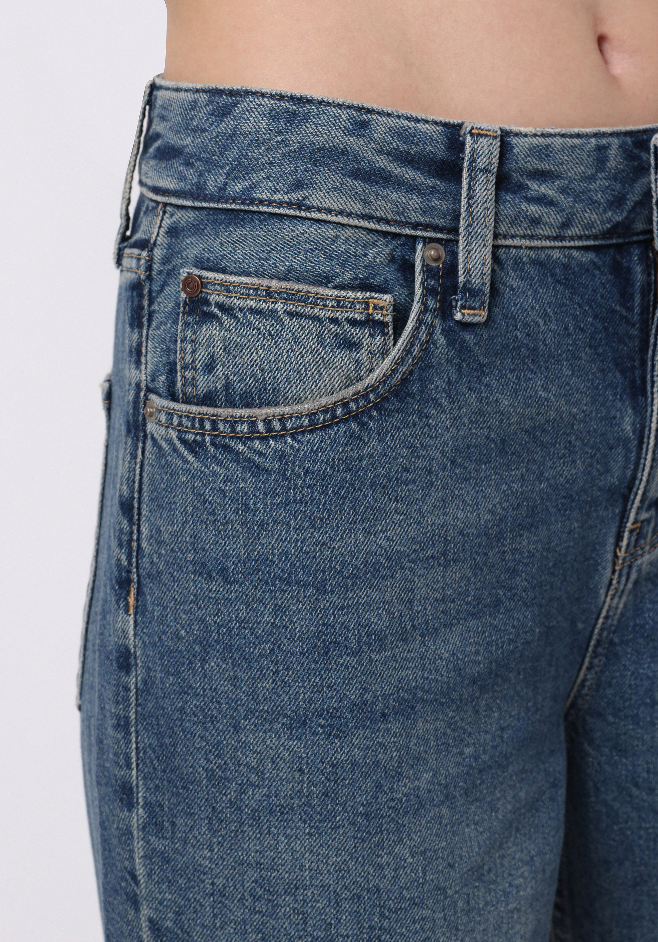 Regular Fit Yüksel Bel Geniş Paça Kadın Siyah Jean Pantolon