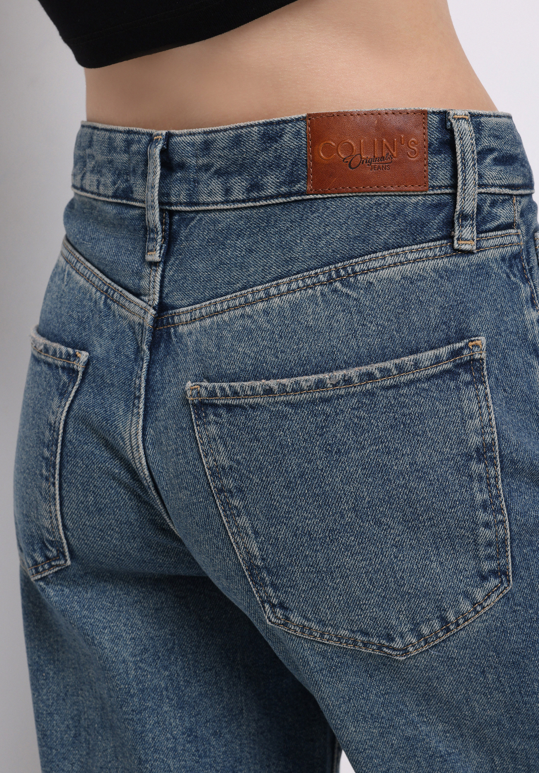 Regular Fit Yüksel Bel Geniş Paça Kadın Siyah Jean Pantolon