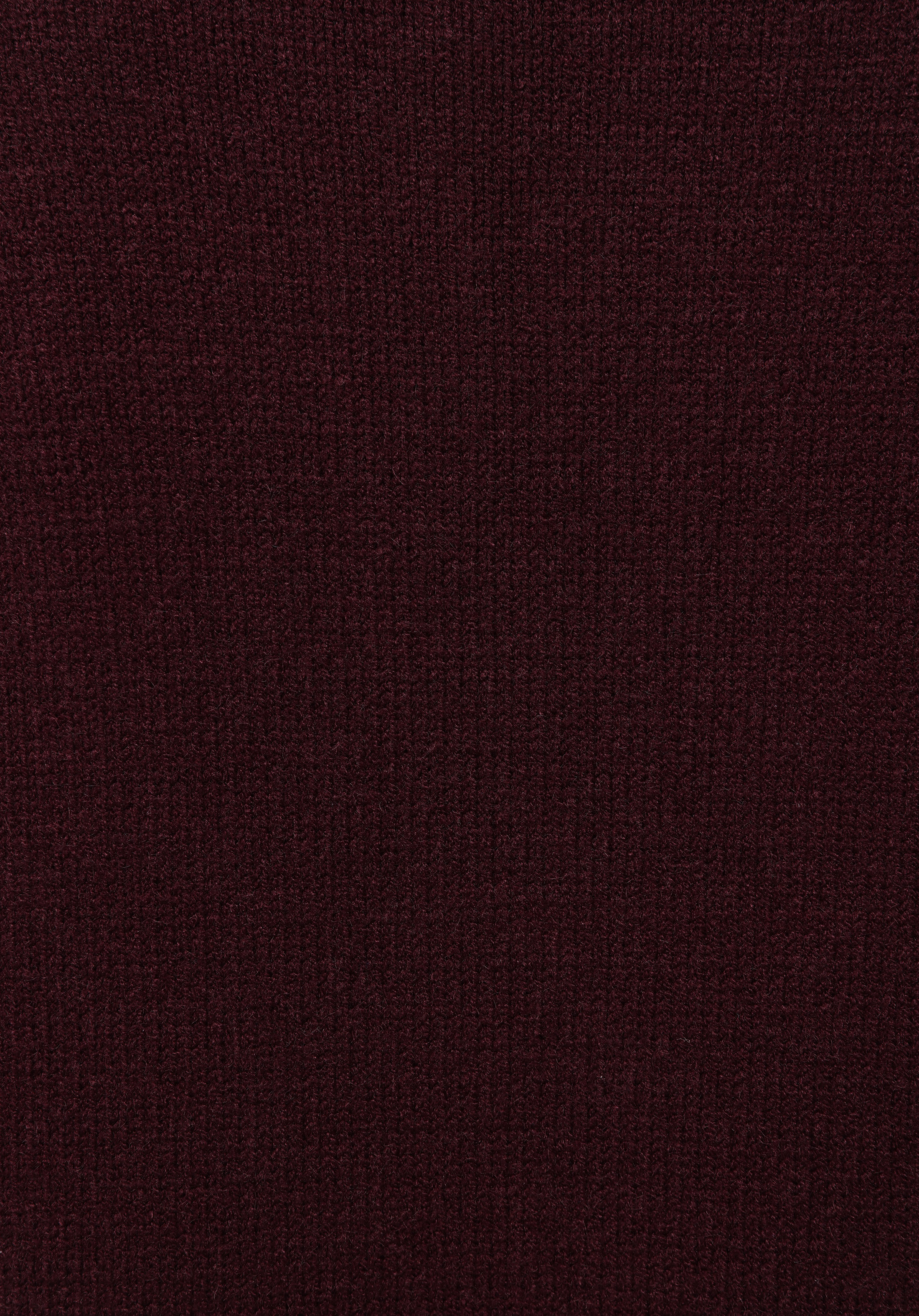 Regular Fit Polo Yaka Düz Kadın Mor Kazak