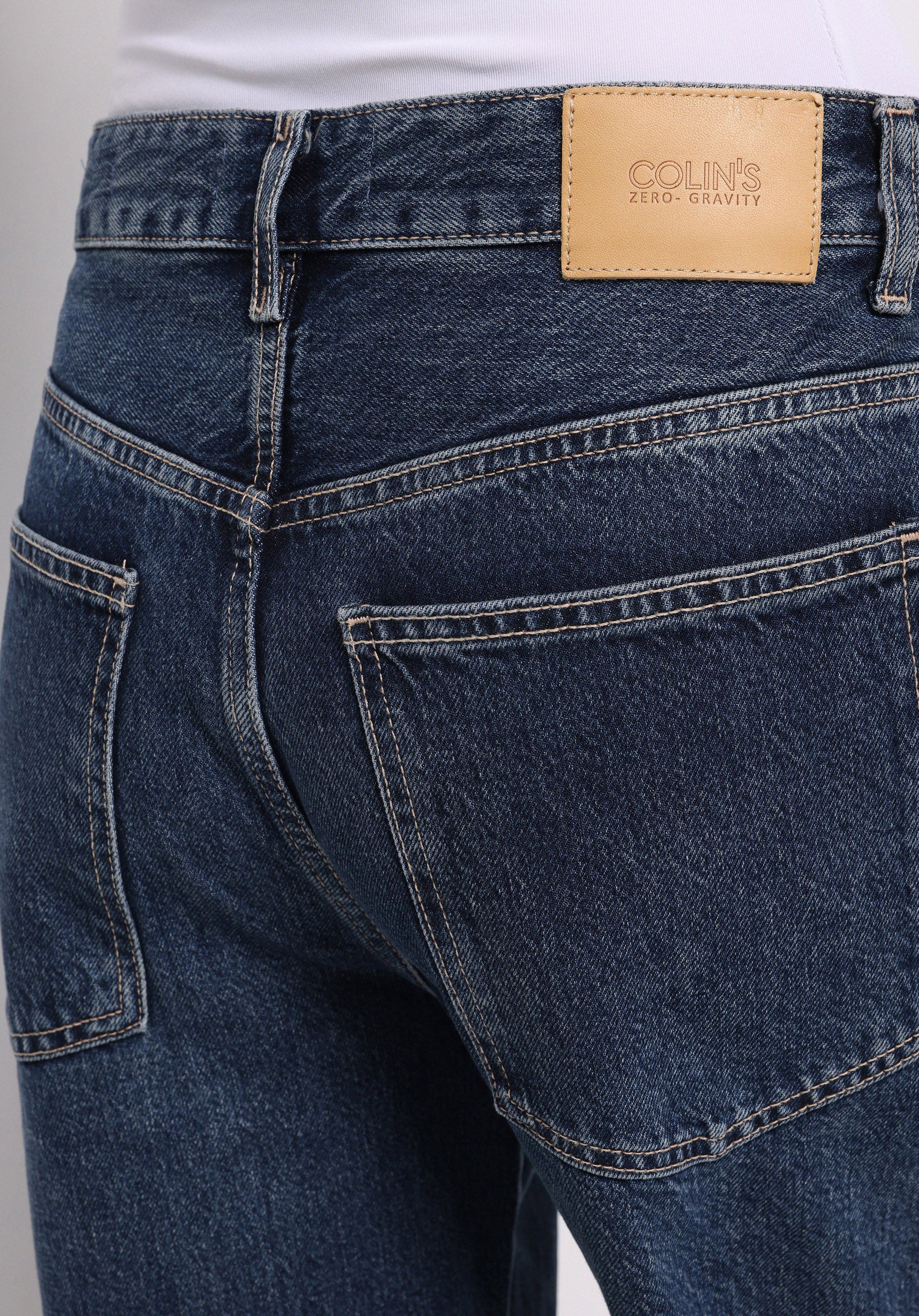 Baggy Fit   Kadın İndigo Jean Pantolon