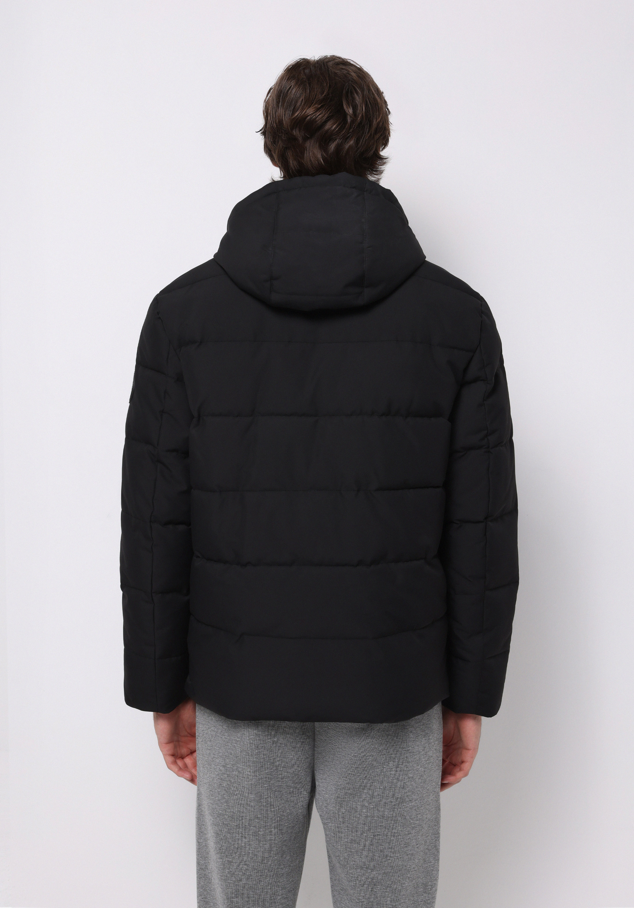 Regular Fit     Erkek Siyah Mont