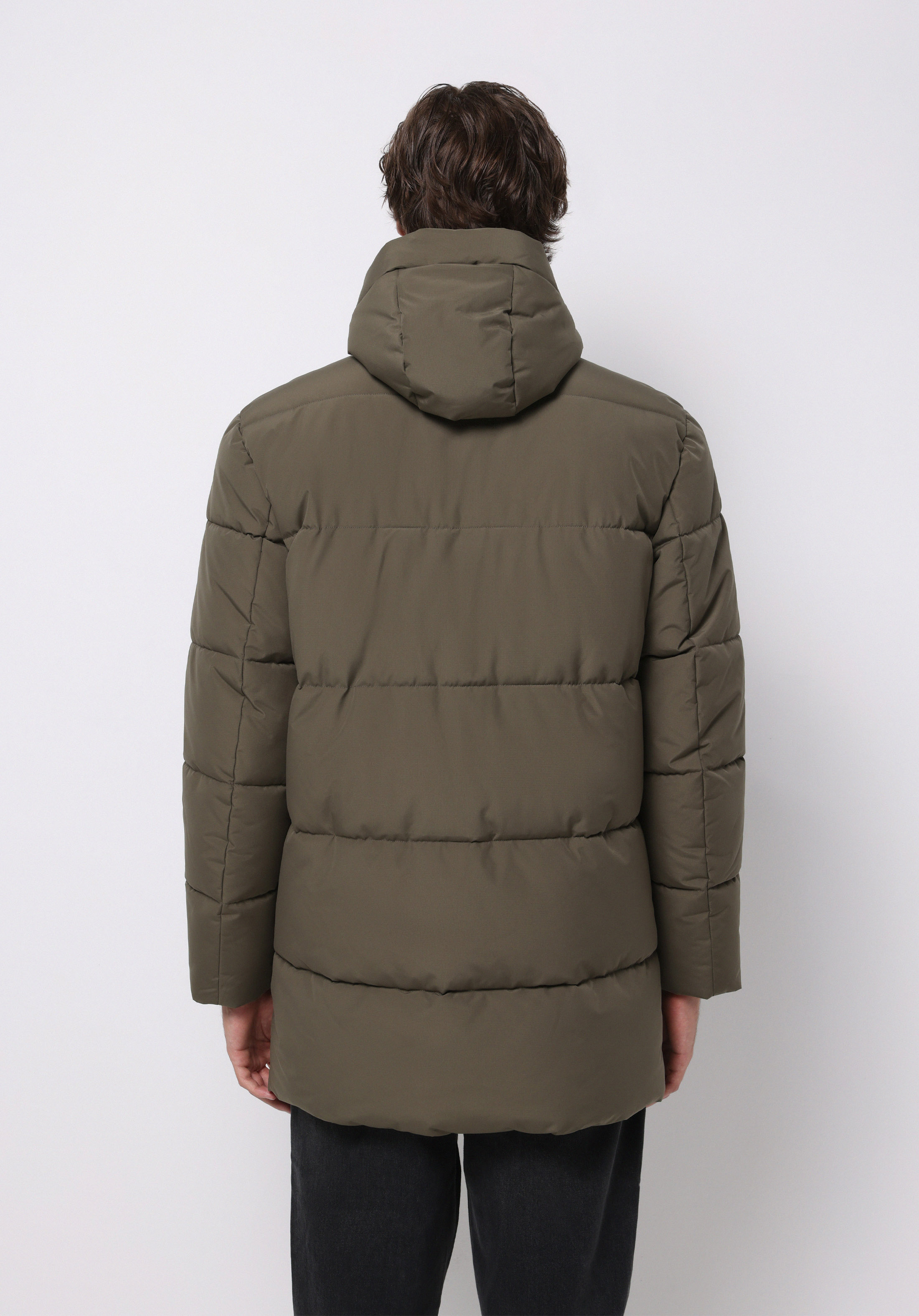 Regular Fit     Erkek Yeşil Kaban