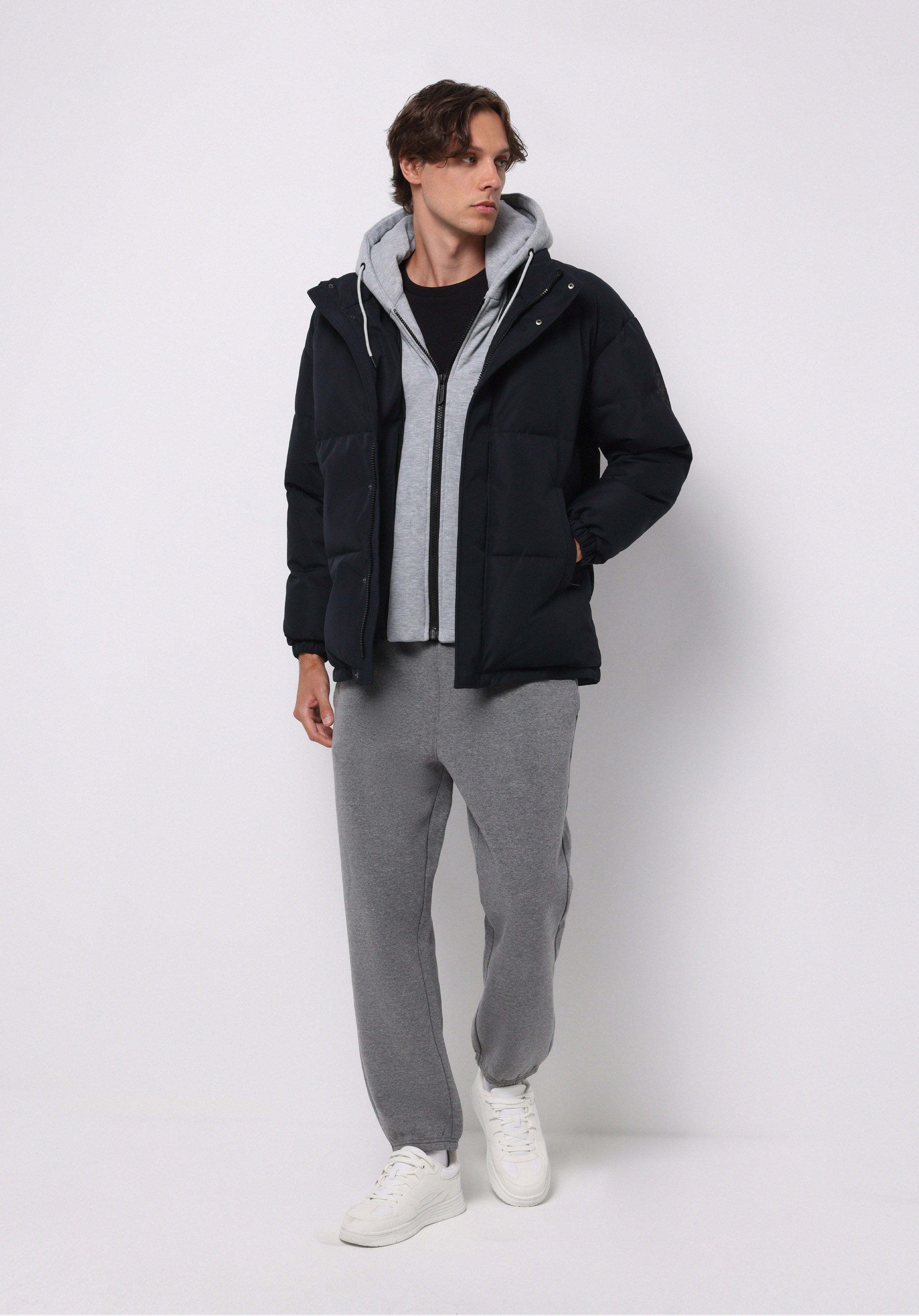 Regular Fit     Erkek Lacivert Mont