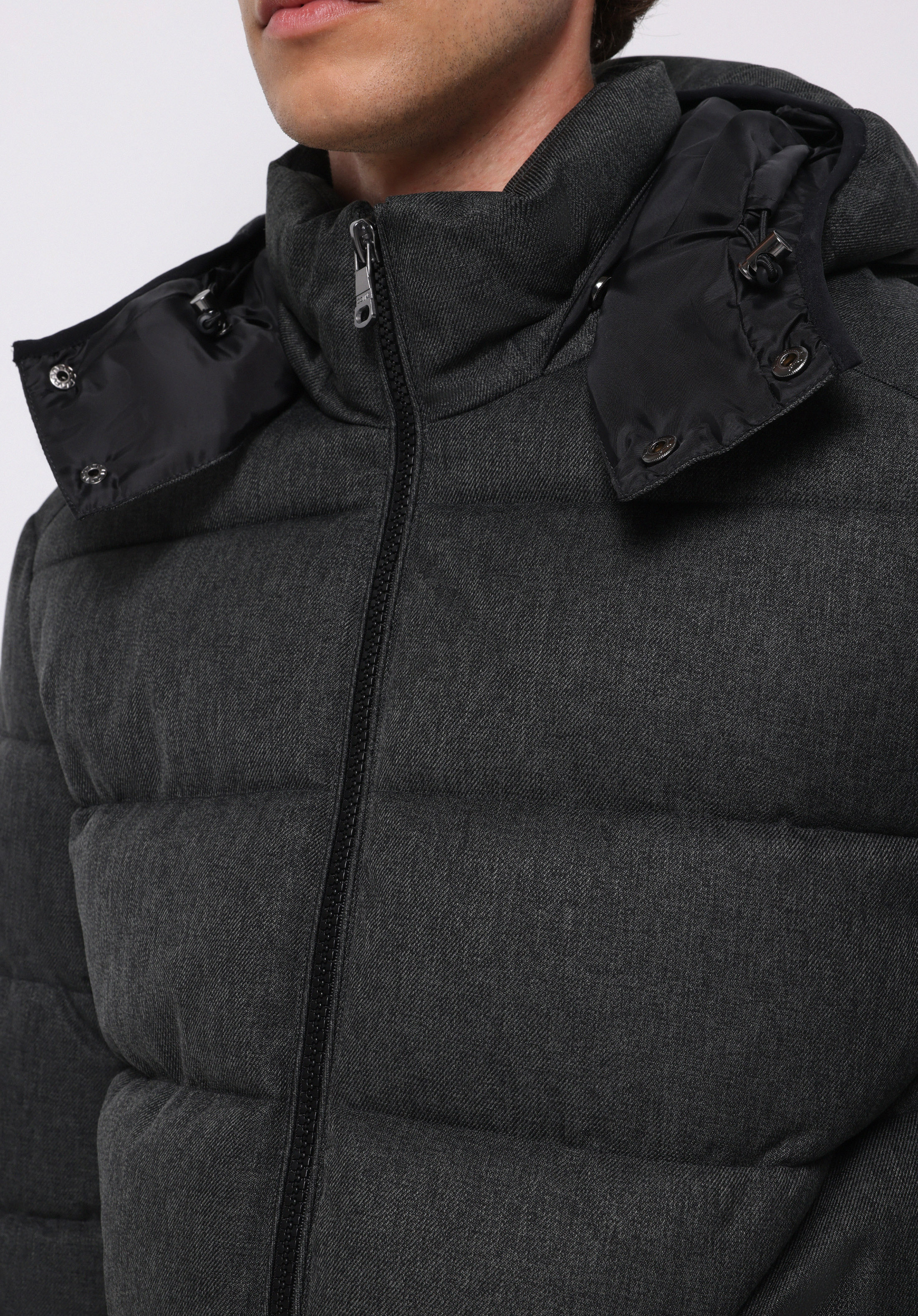 Regular Fit     Erkek Antrasit Mont