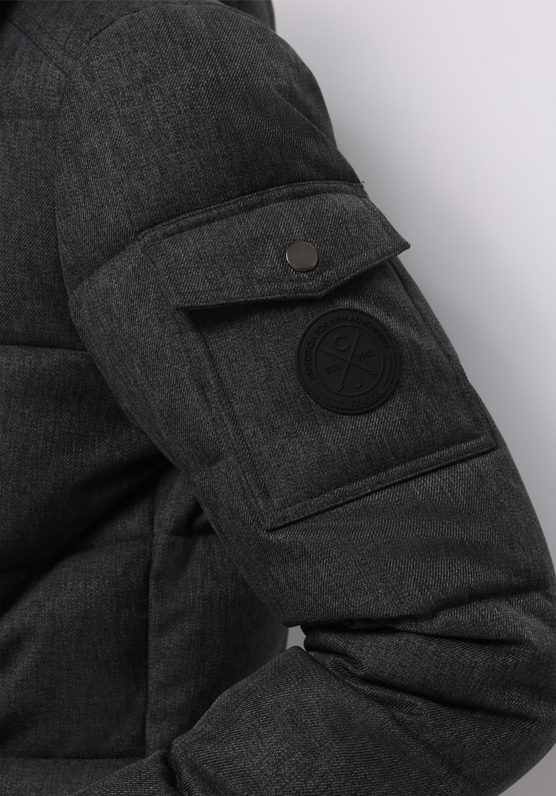 Regular Fit     Erkek Antrasit Mont