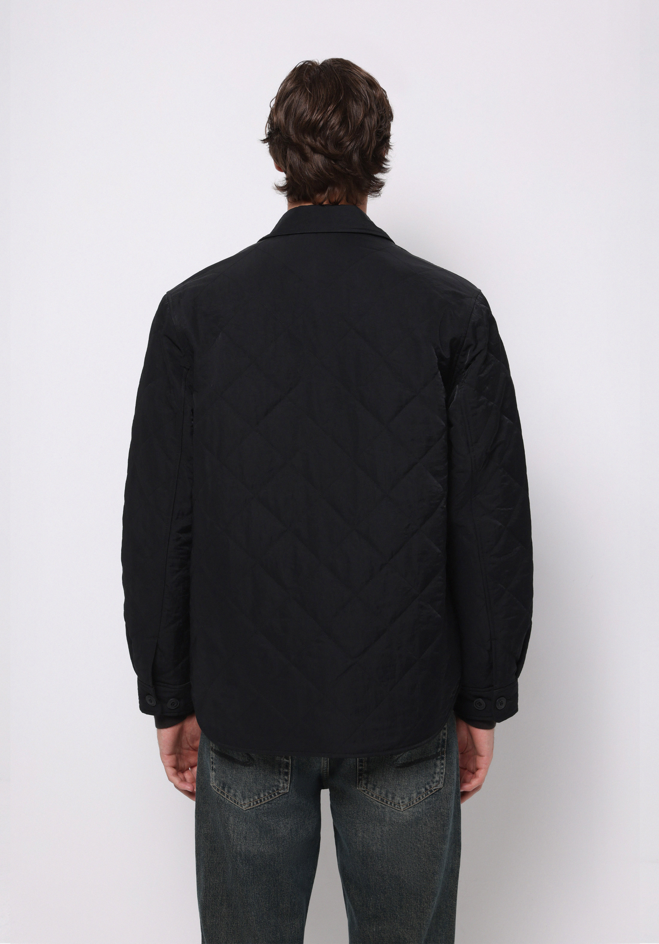 Regular Fit     Erkek Siyah Mont