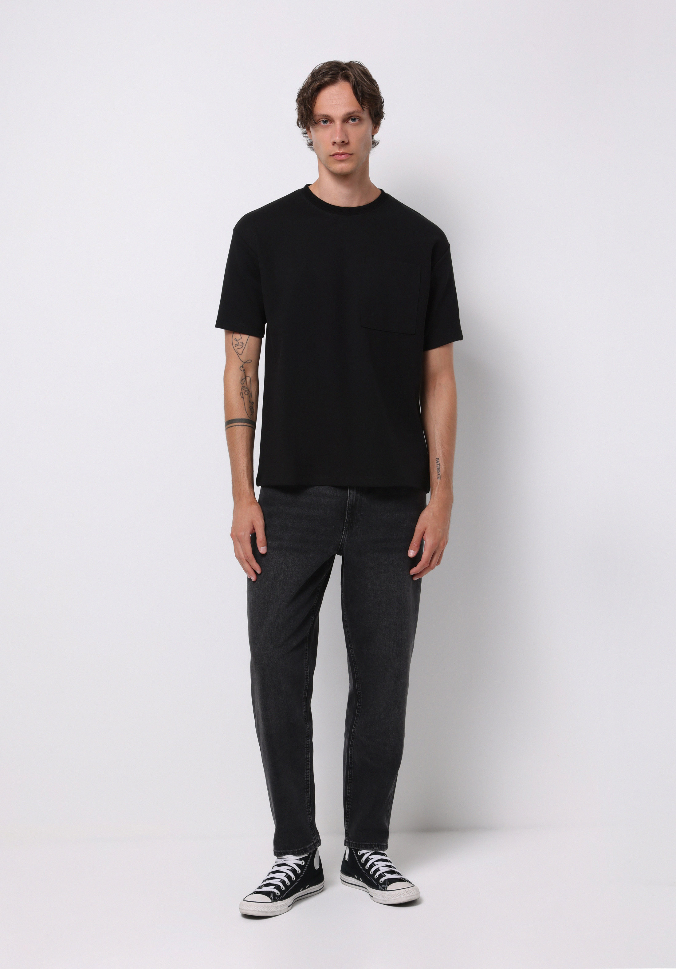 Balloon Fit   Erkek Siyah Jean Pantolon