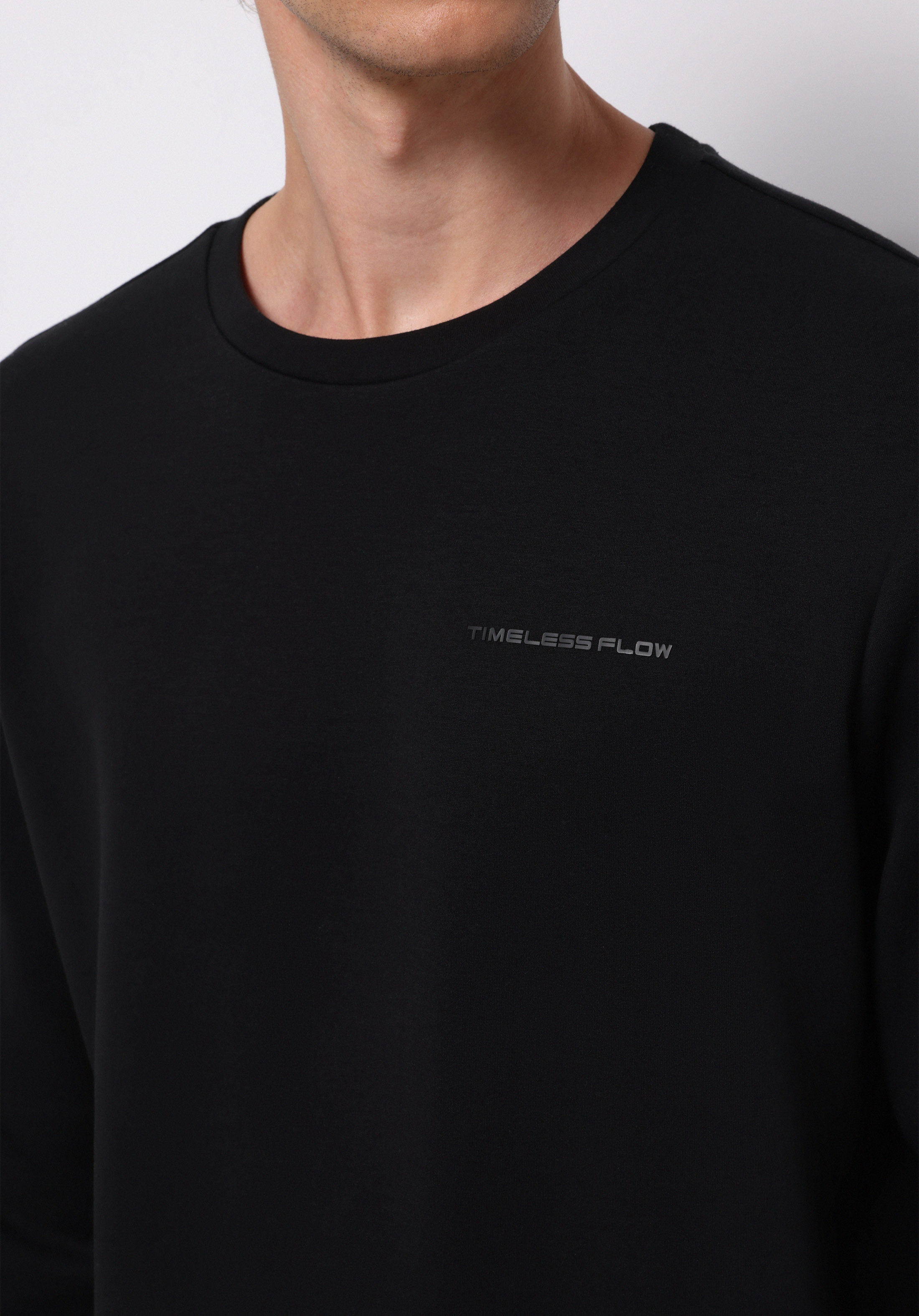 Regular Fit   Erkek Siyah Sweatshirt