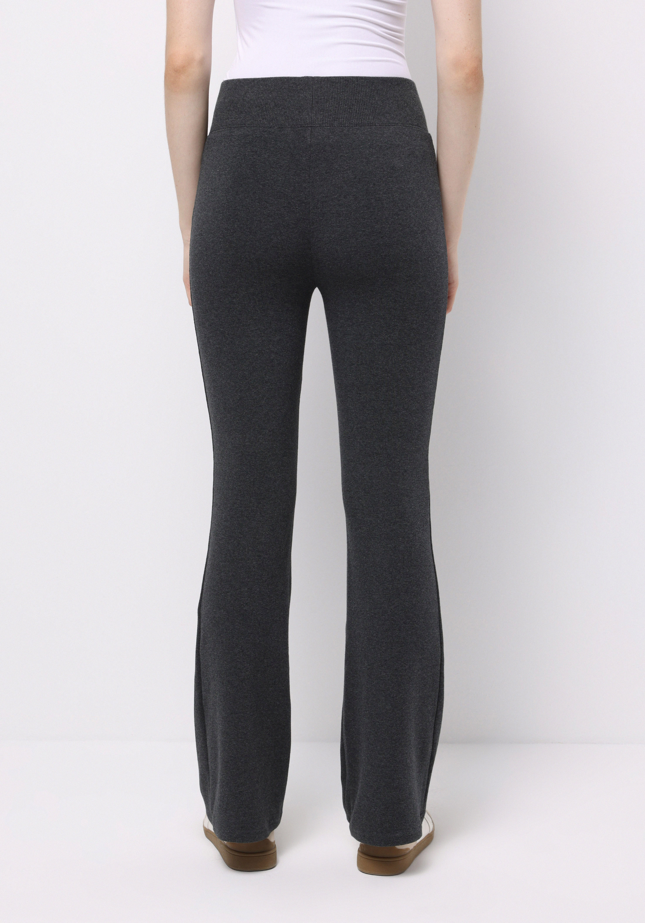 Slim Fit   Kadın Antrasit Örme Tayt