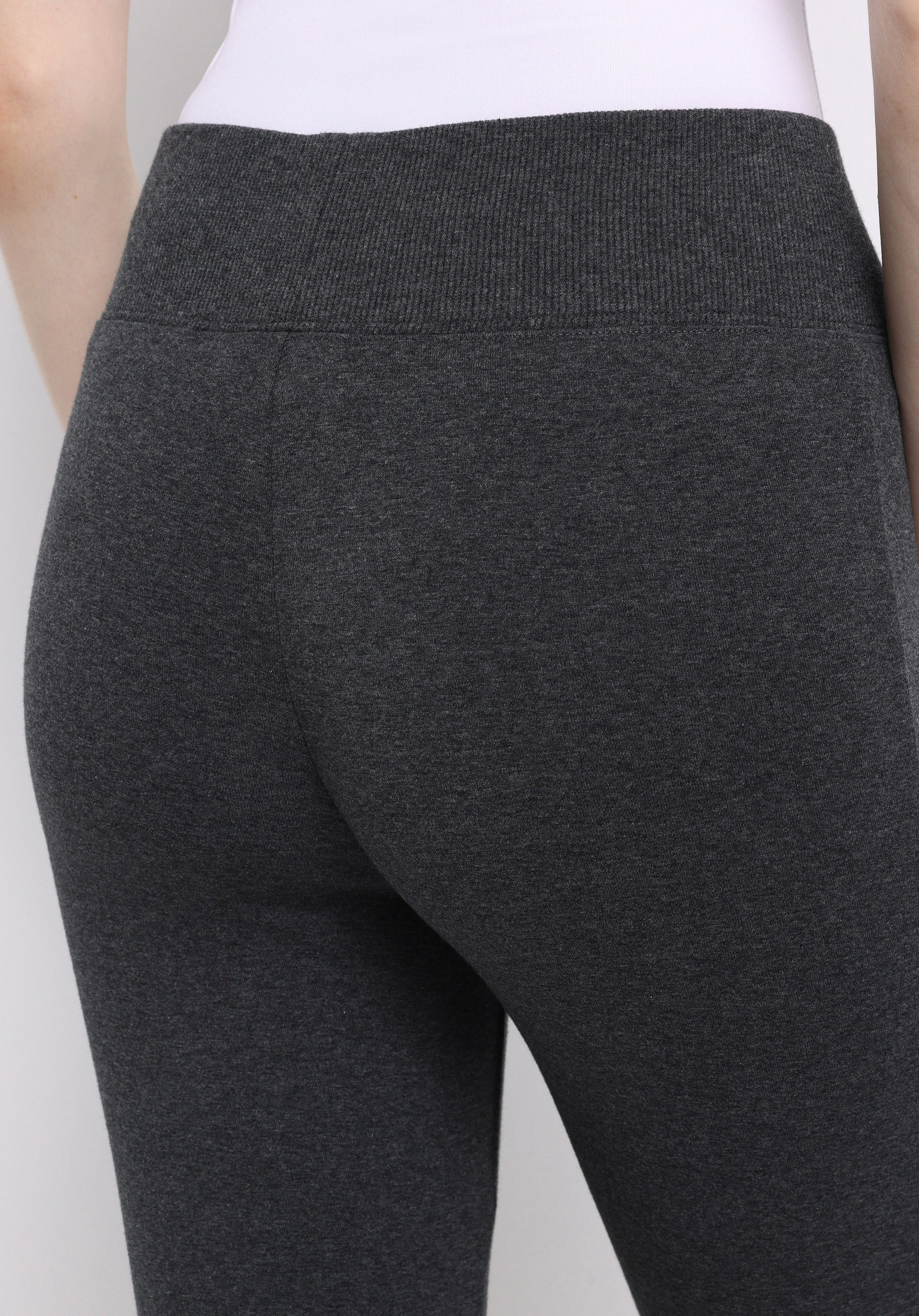 Slim Fit   Kadın Antrasit Örme Tayt