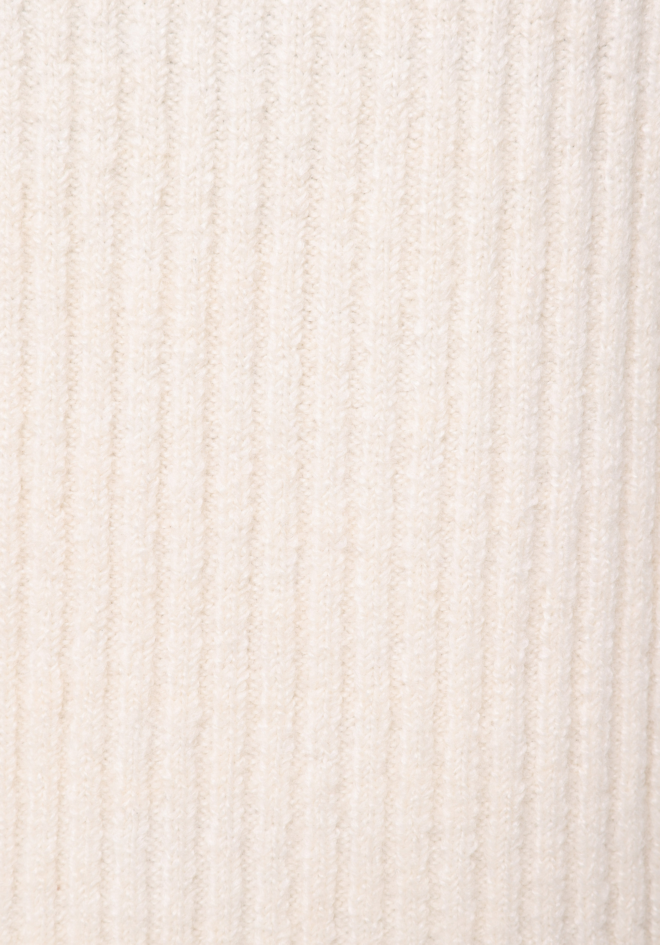 Regular Fit Fermuarlı Düz Kadın Ekru Kazak