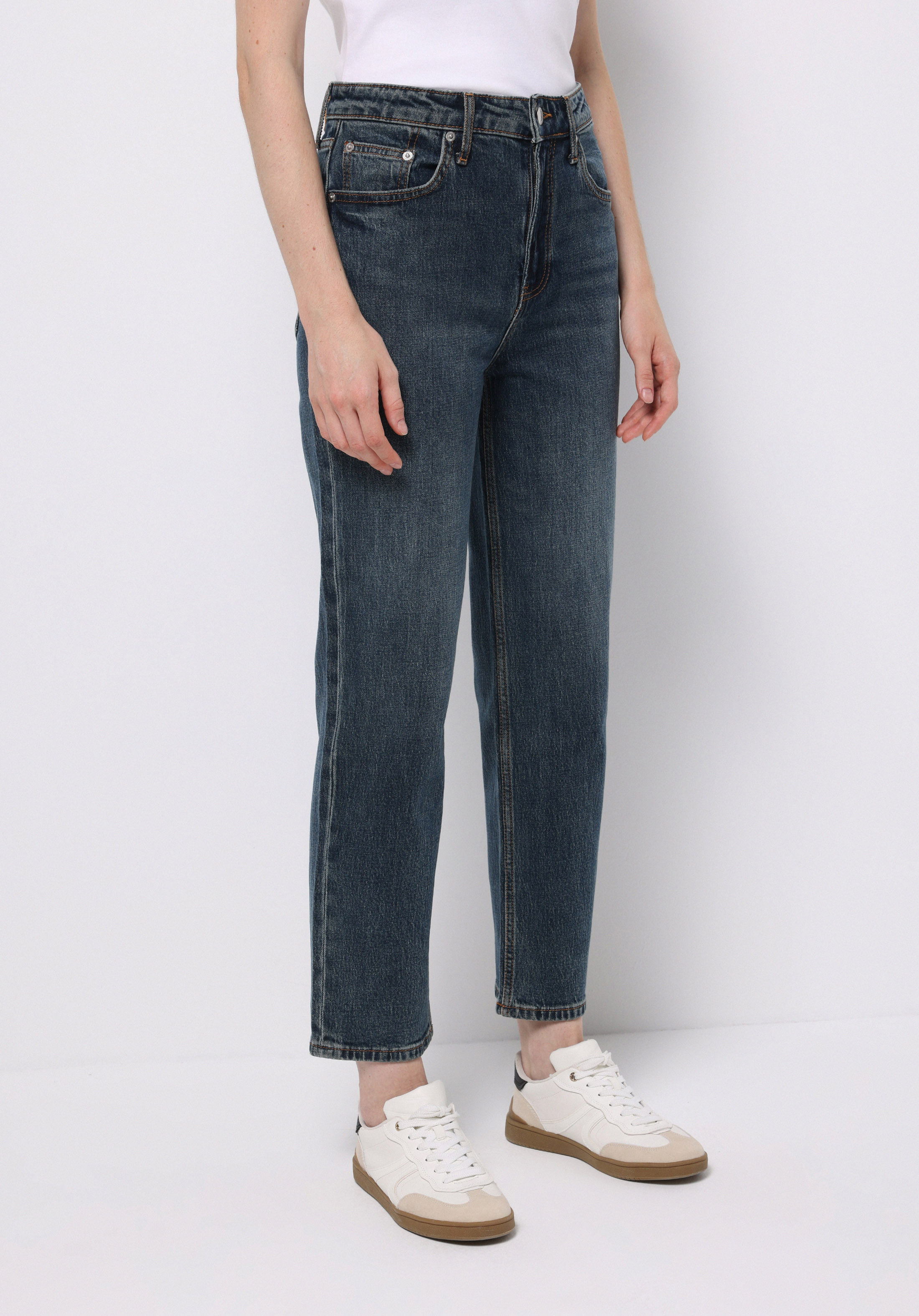 Straight Fit   Kadın İndigo Jean Pantolon