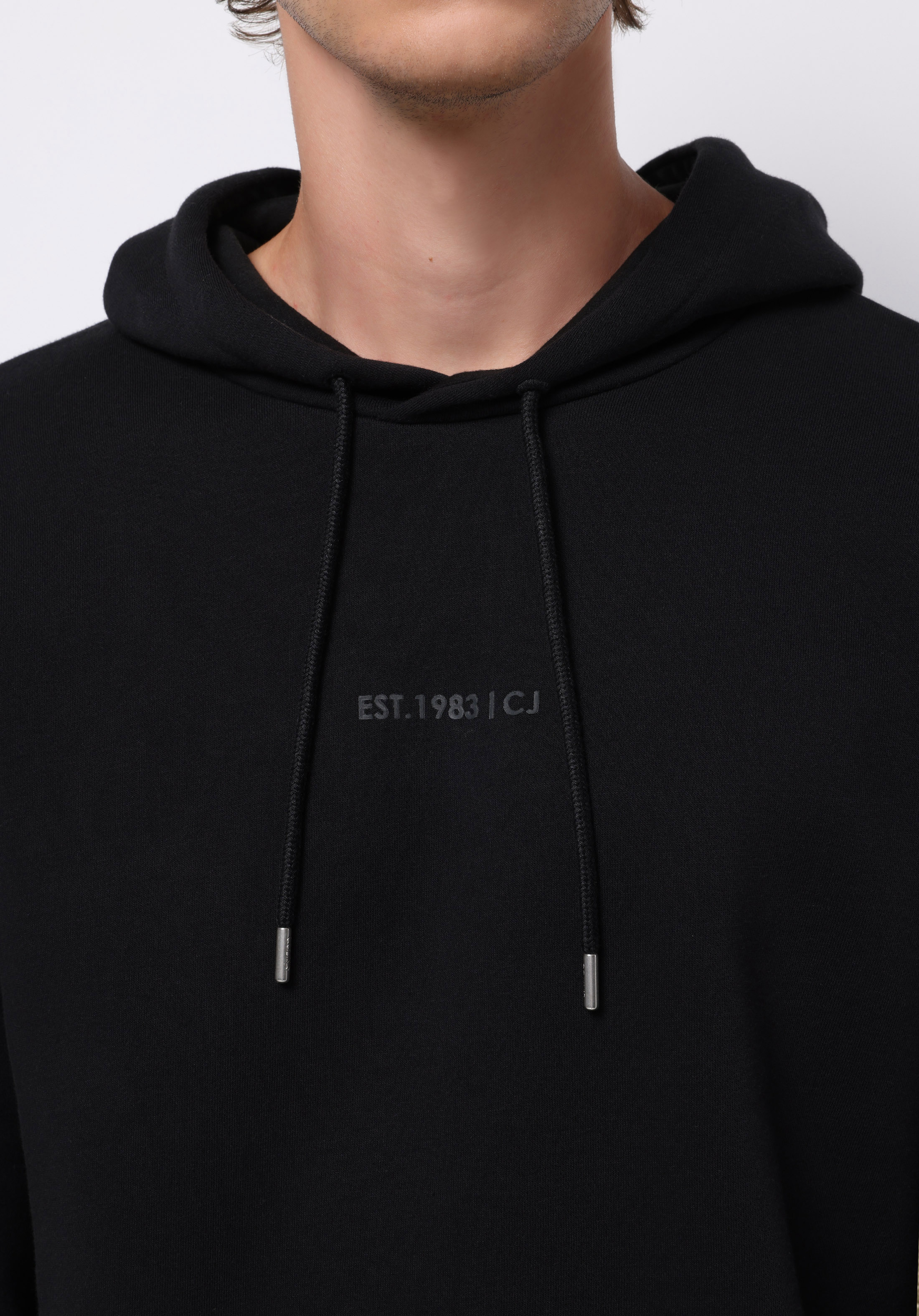 Comfort Fit   Erkek Siyah Sweatshirt