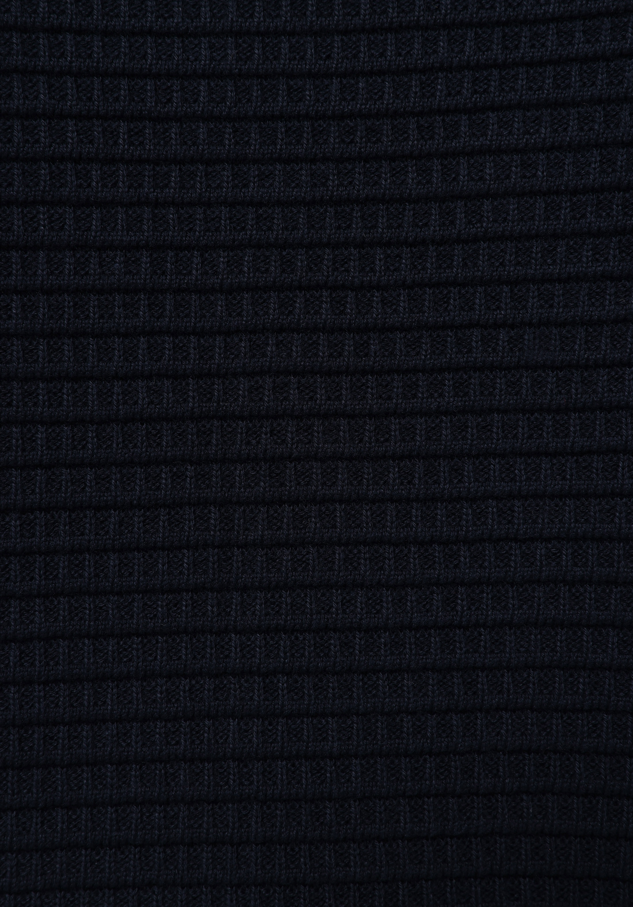 Regular Fit Yuvarlak Yaka Jakarlı Erkek Lacivert Kazak