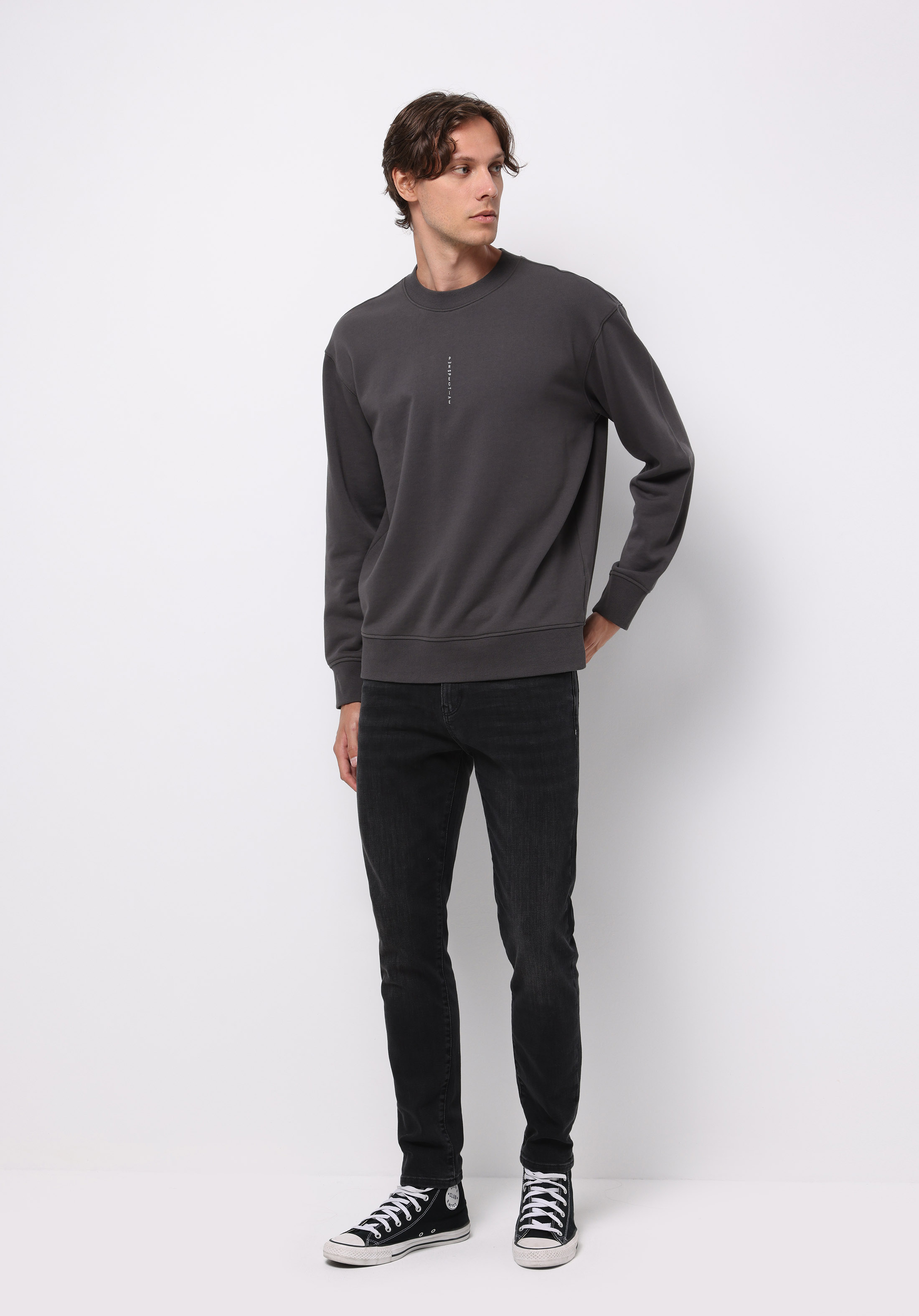 Slim Fit   Erkek Siyah Jean Pantolon