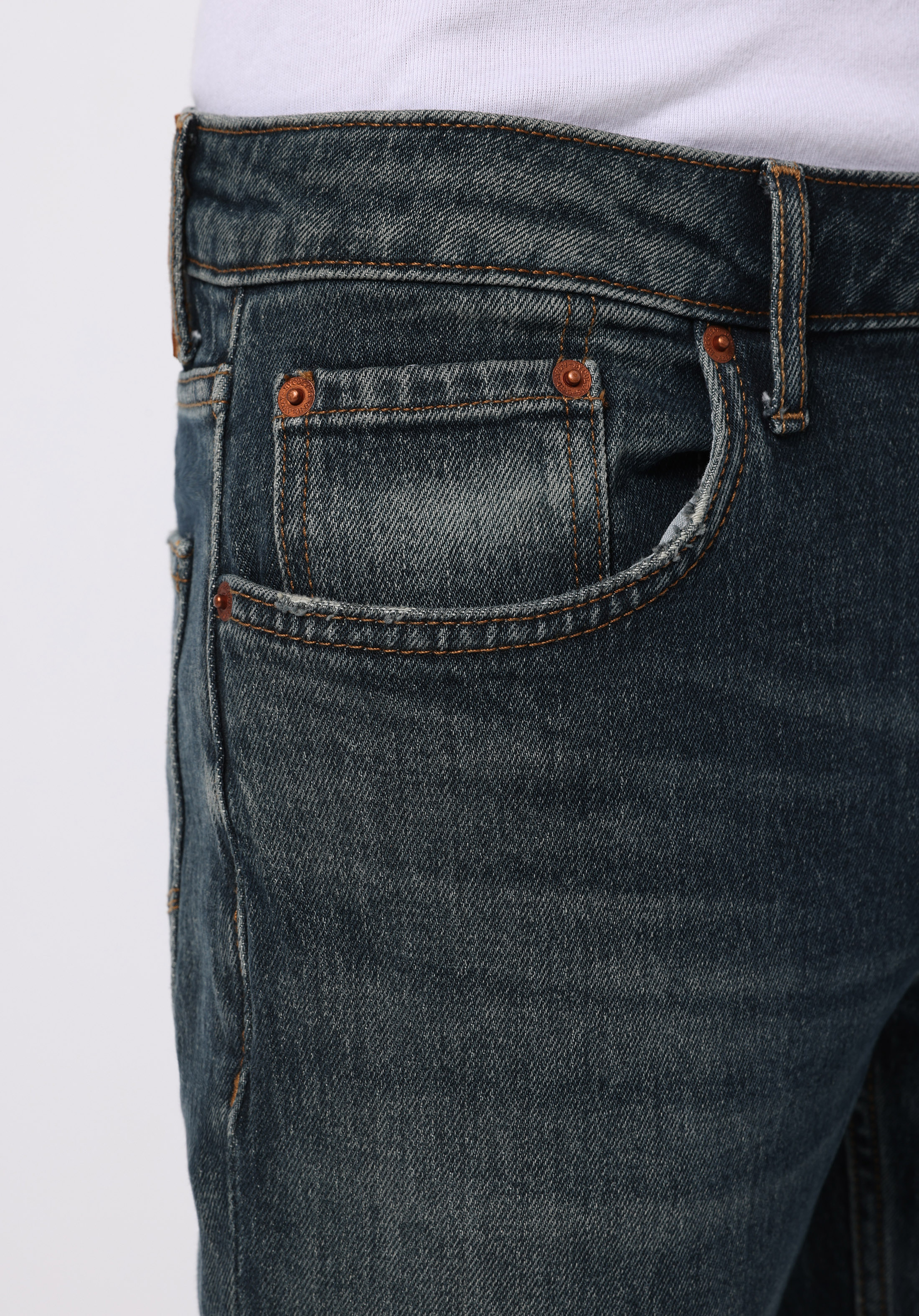 Straight Fit   Erkek İndigo Jean Pantolon