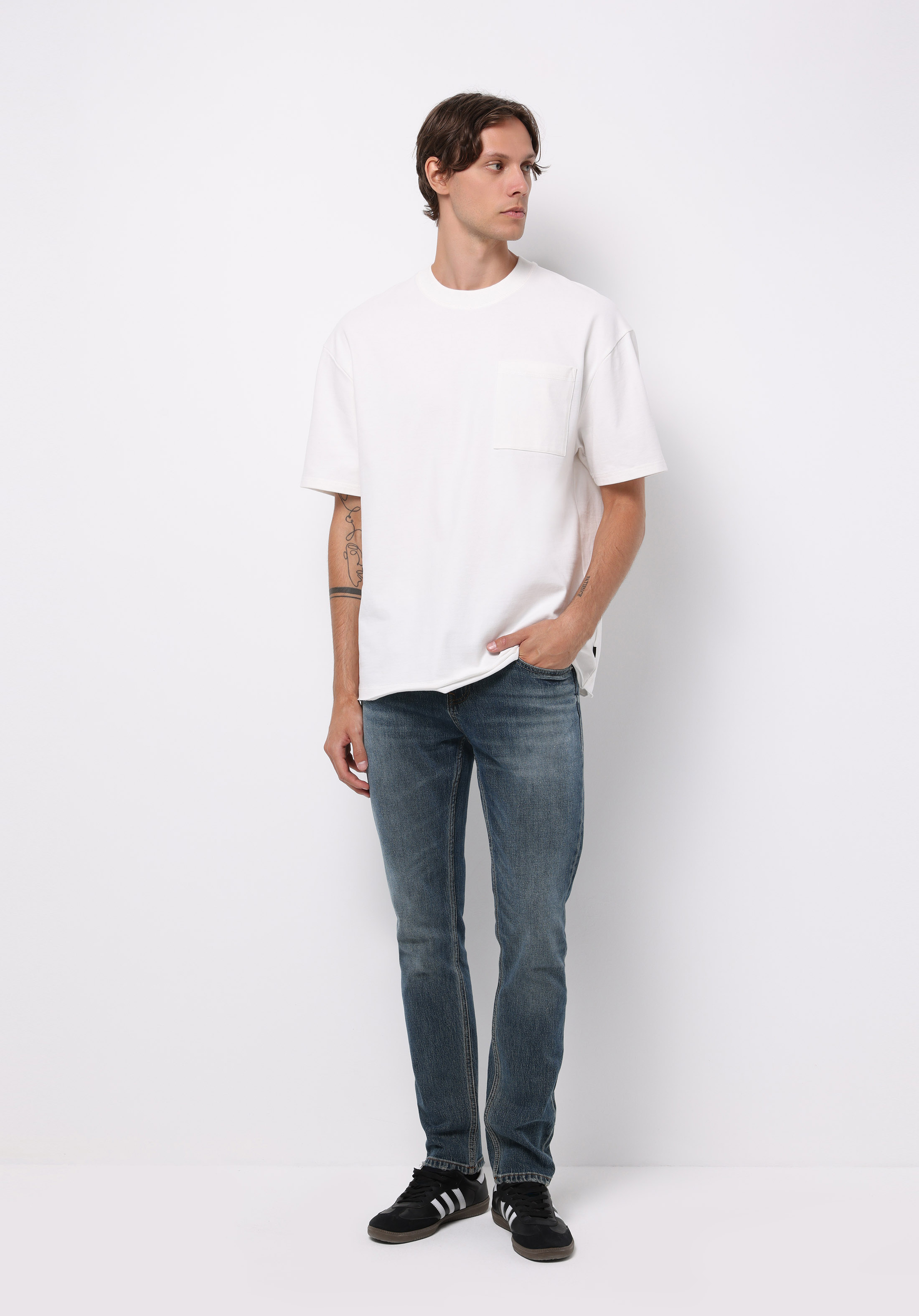 Straight Fit   Erkek İndigo Jean Pantolon