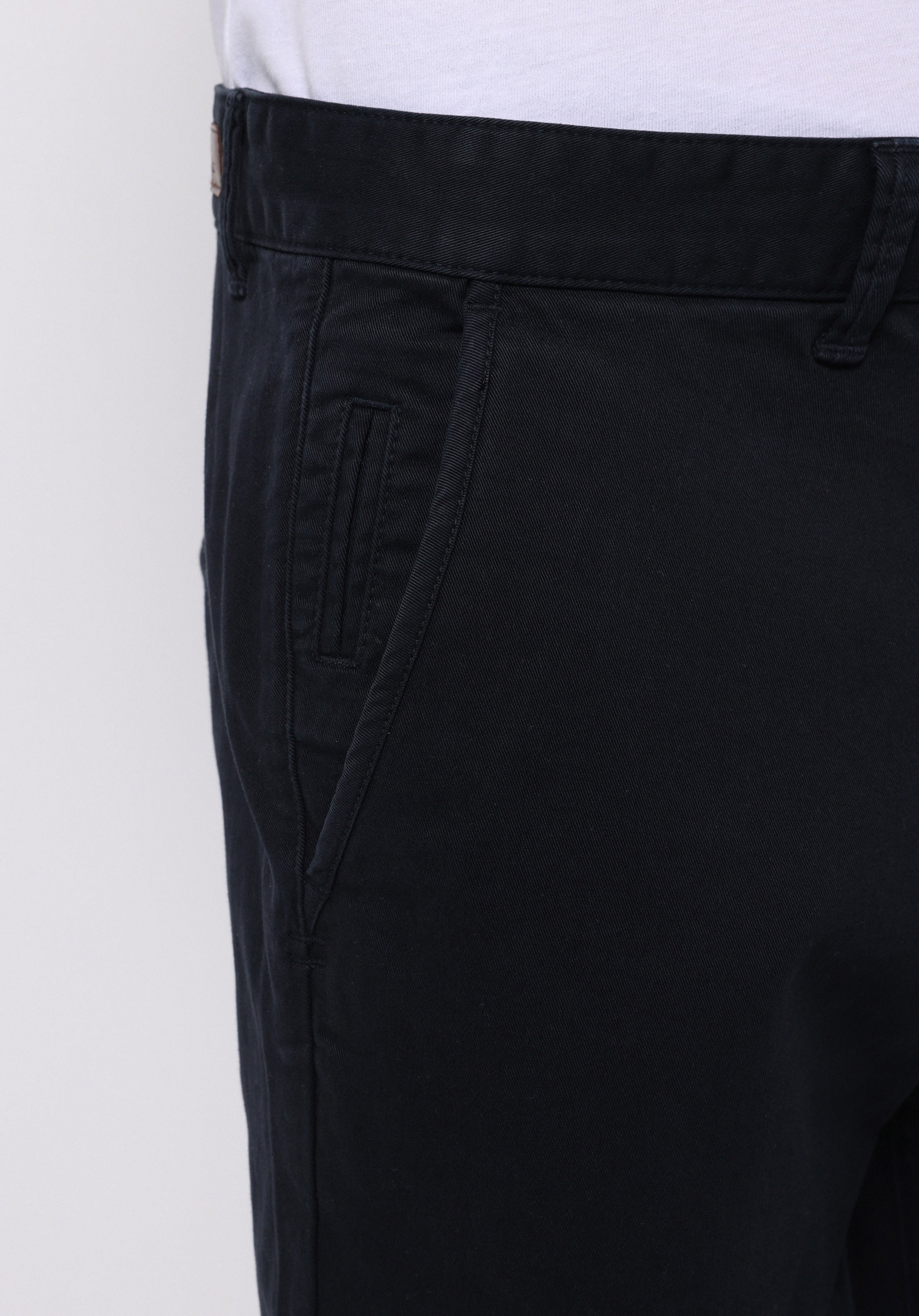 Slim Fit Orta Bel Düz Paça Erkek Lacivert  Pantolon