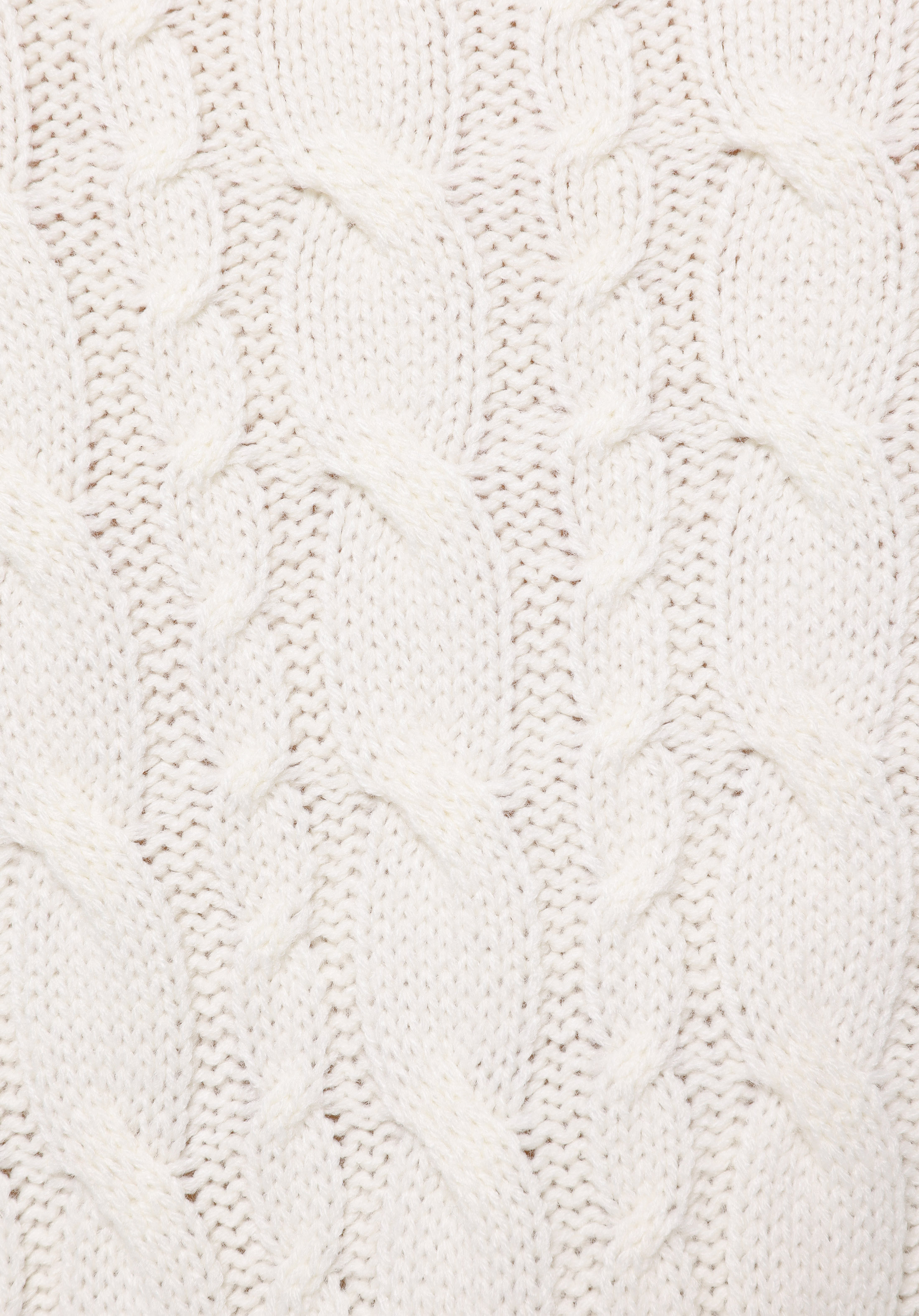 Oversize Fermuarlı Düz Kadın Ekru Kazak