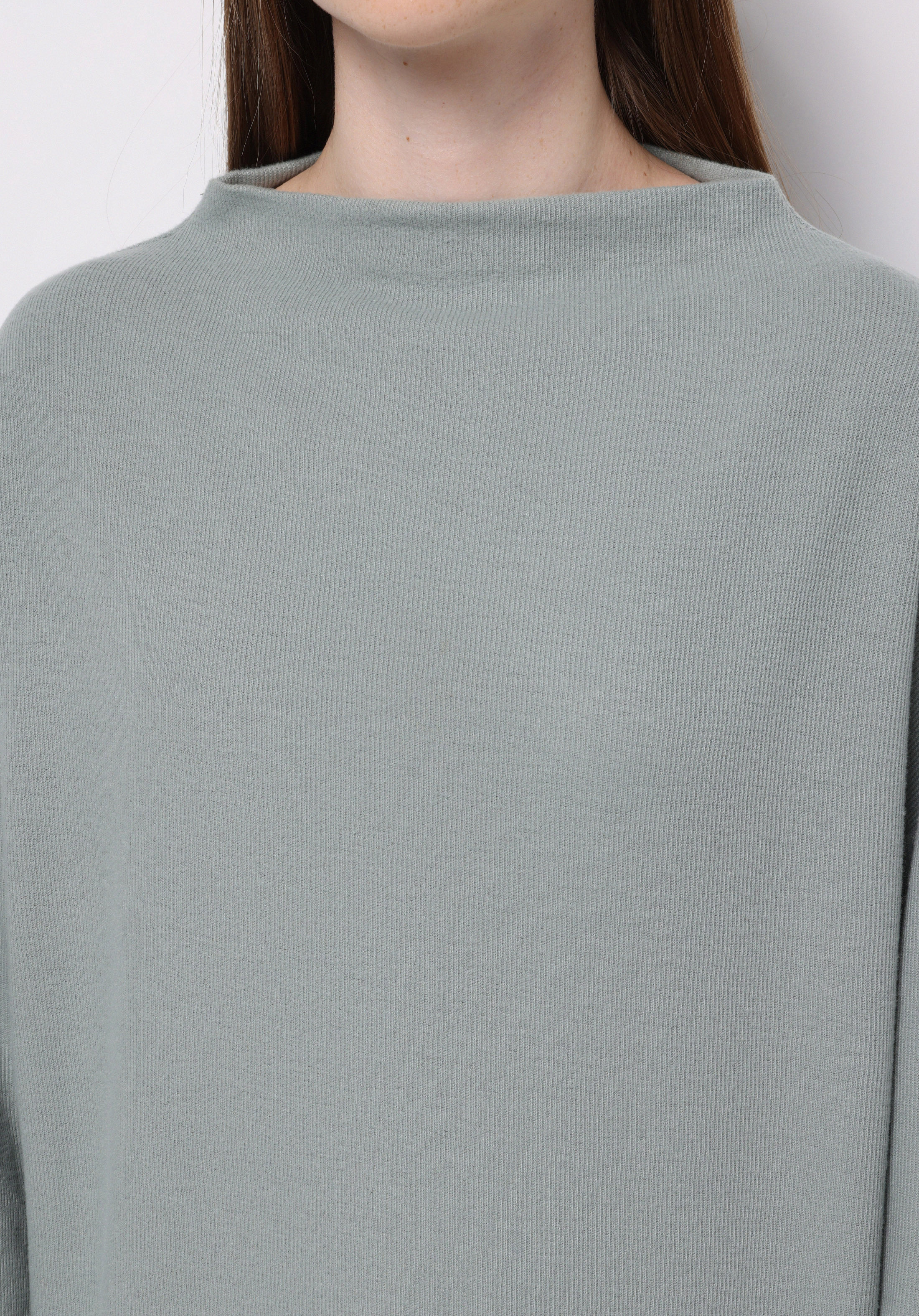 Relax Fit Yuvarlak Yaka Düz Kadın Yeşil Tişört