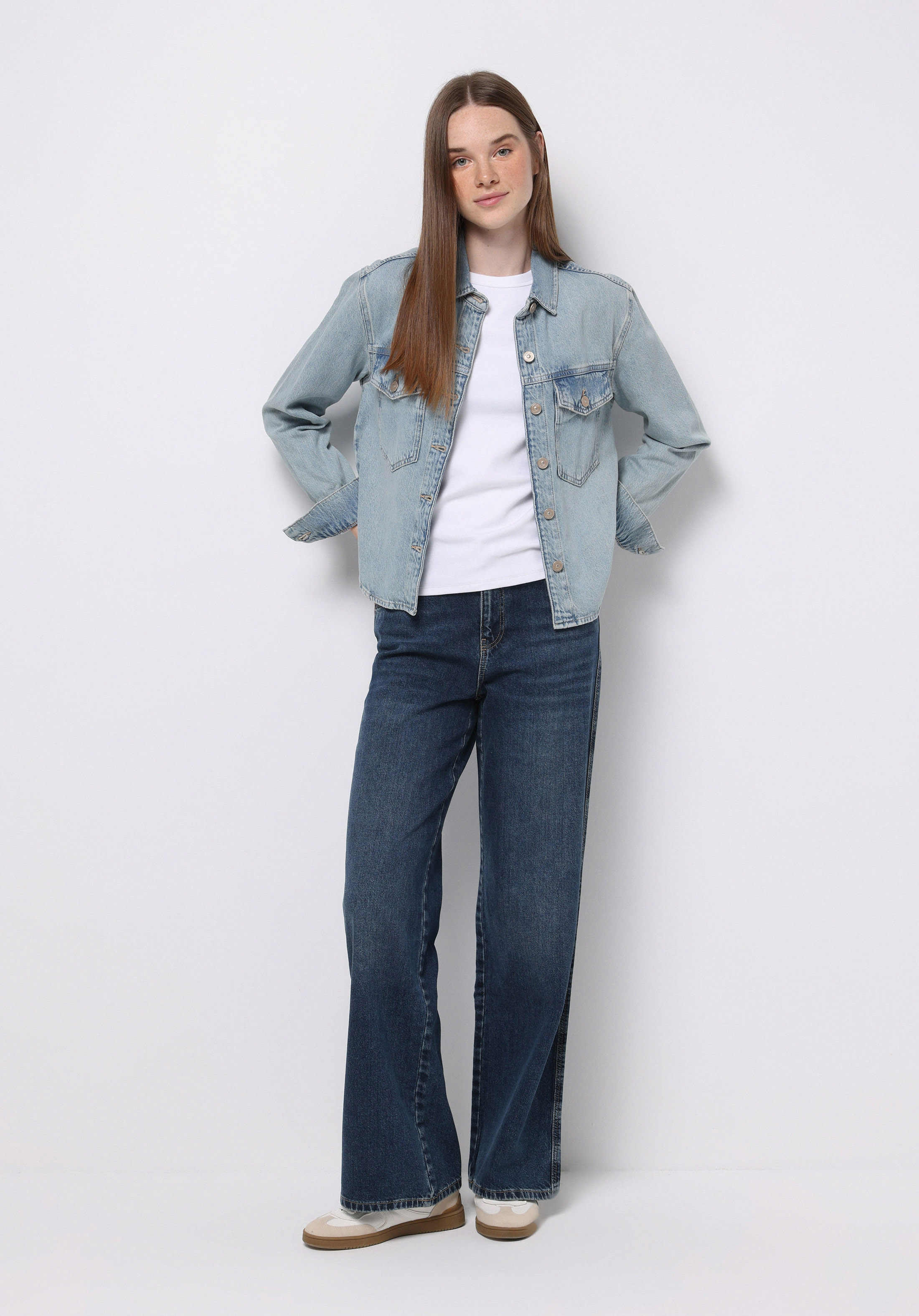 Regular Fit   Kadın İndigo Jean Pantolon