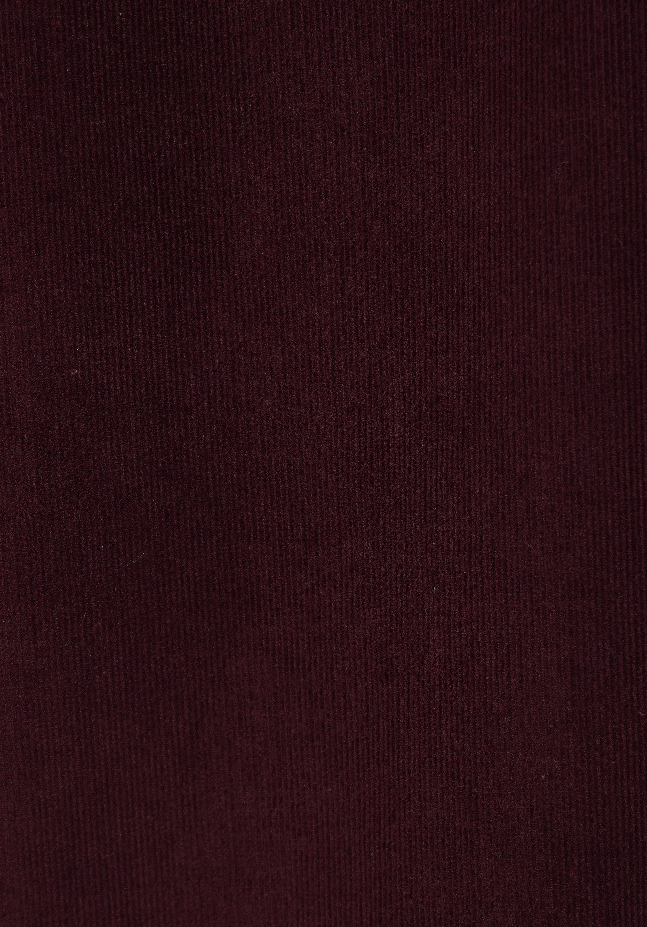 Relax Fit Shirt Neck Düz Kadın Bordo Uzun Kol Gömlek