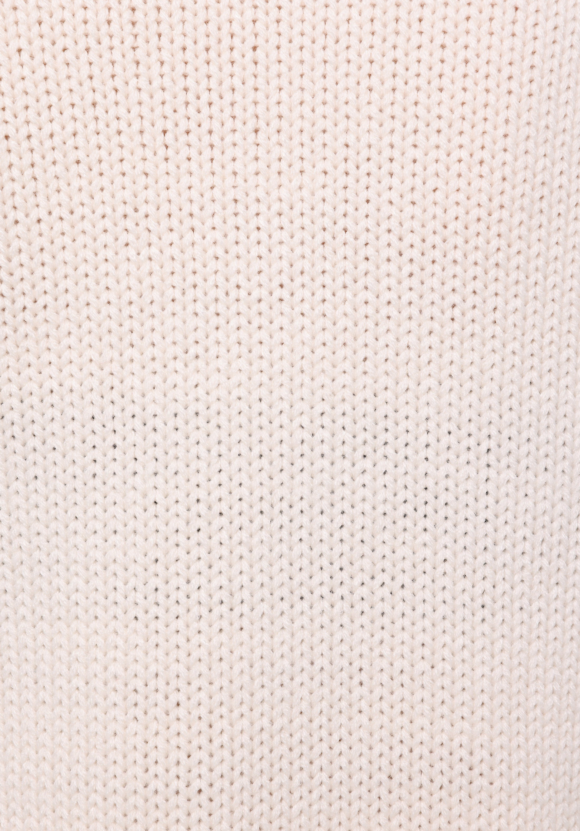 Regular Fit Dik Yaka Nakışlı Kadın Ekru Kazak