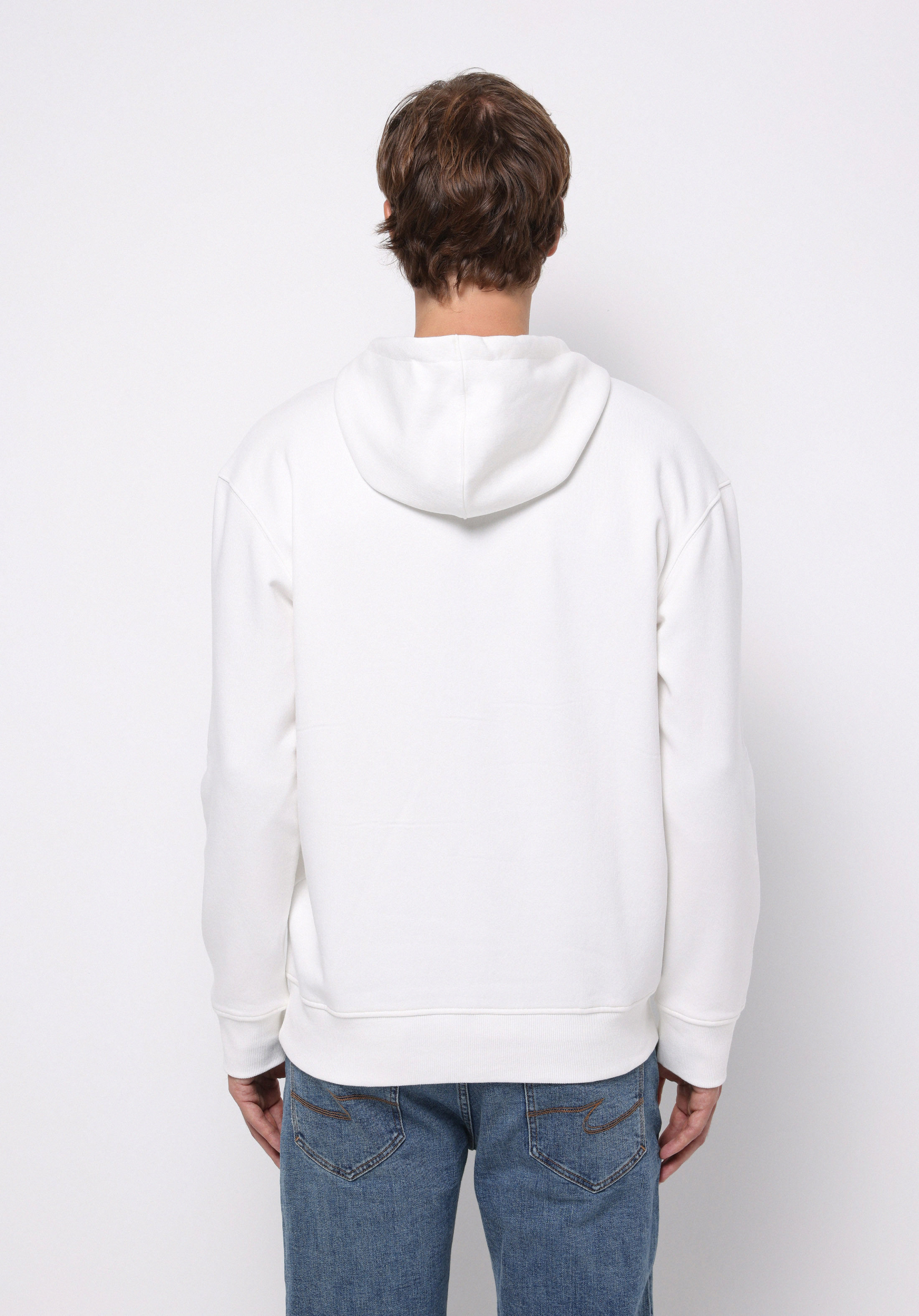 Comfort Fit   Erkek Beyaz Sweatshirt