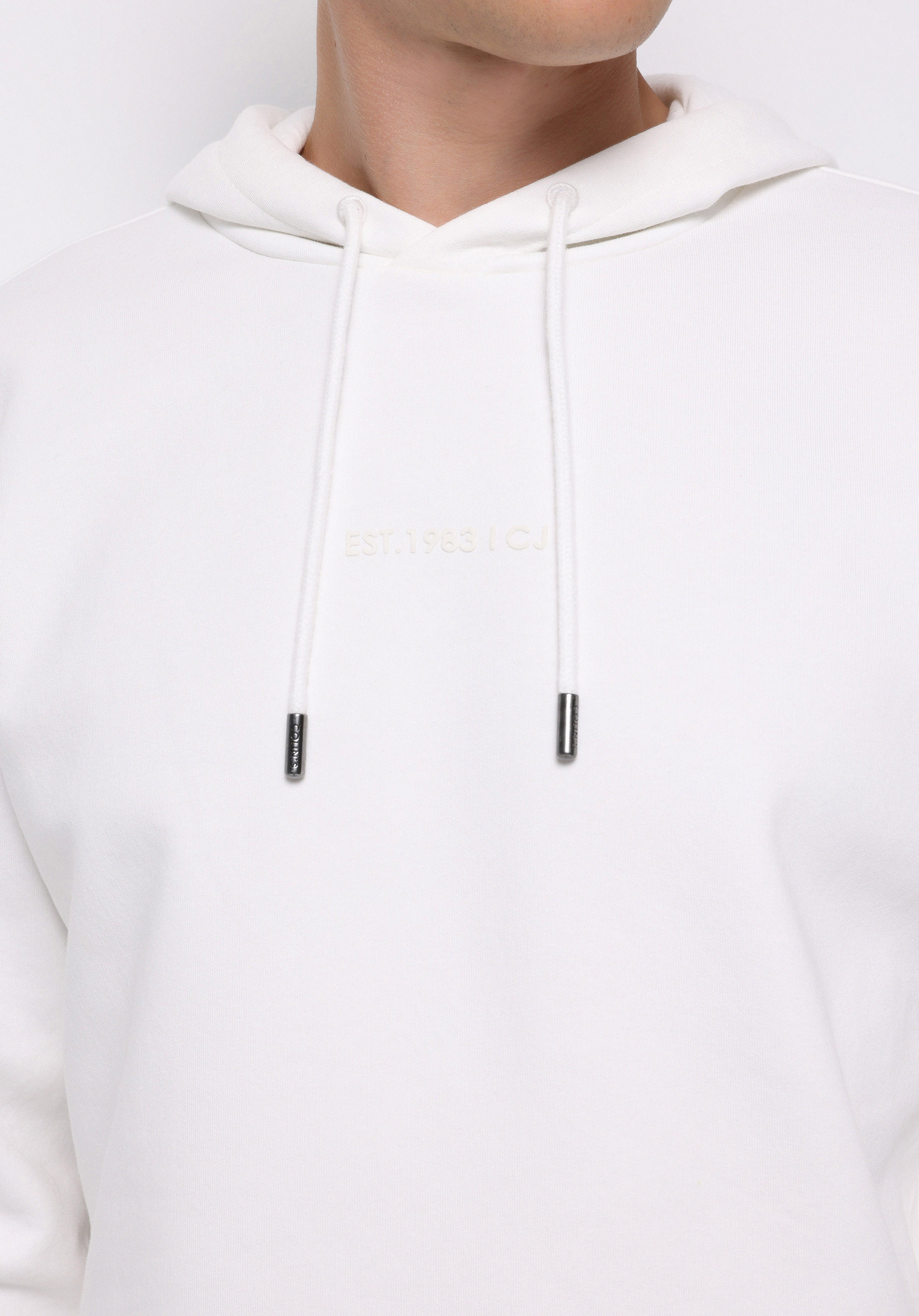 Comfort Fit   Erkek Beyaz Sweatshirt