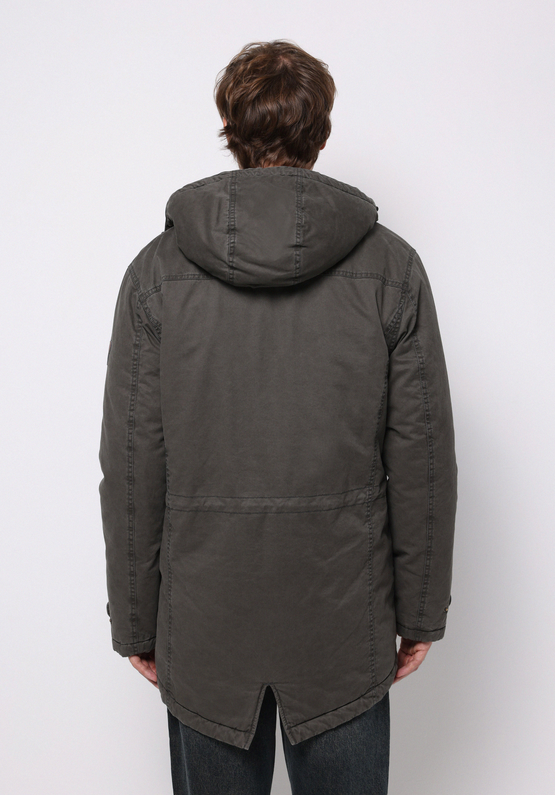 Regular Fit     Erkek Yeşil Kaban