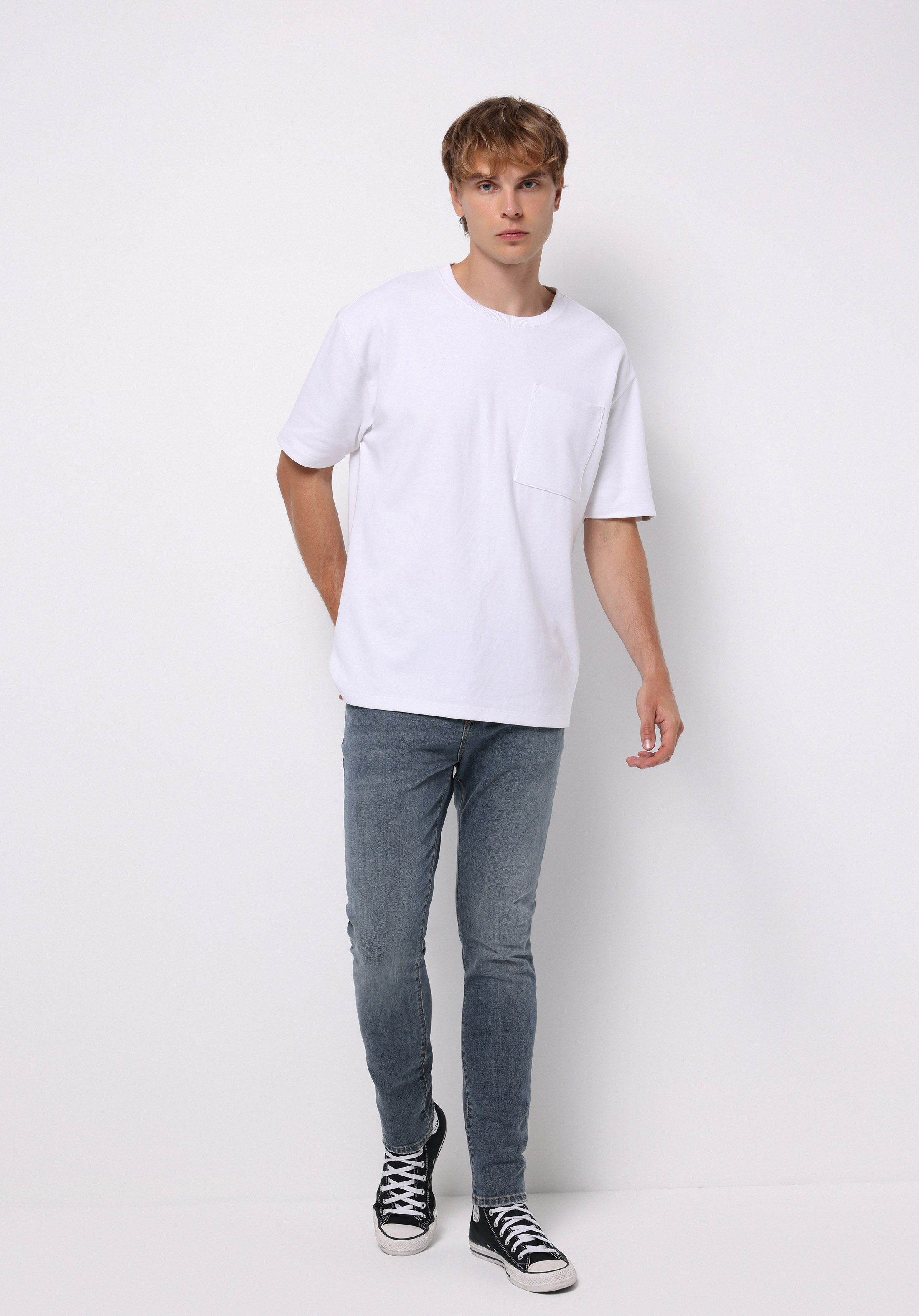 Slim Fit   Erkek İndigo Jean Pantolon