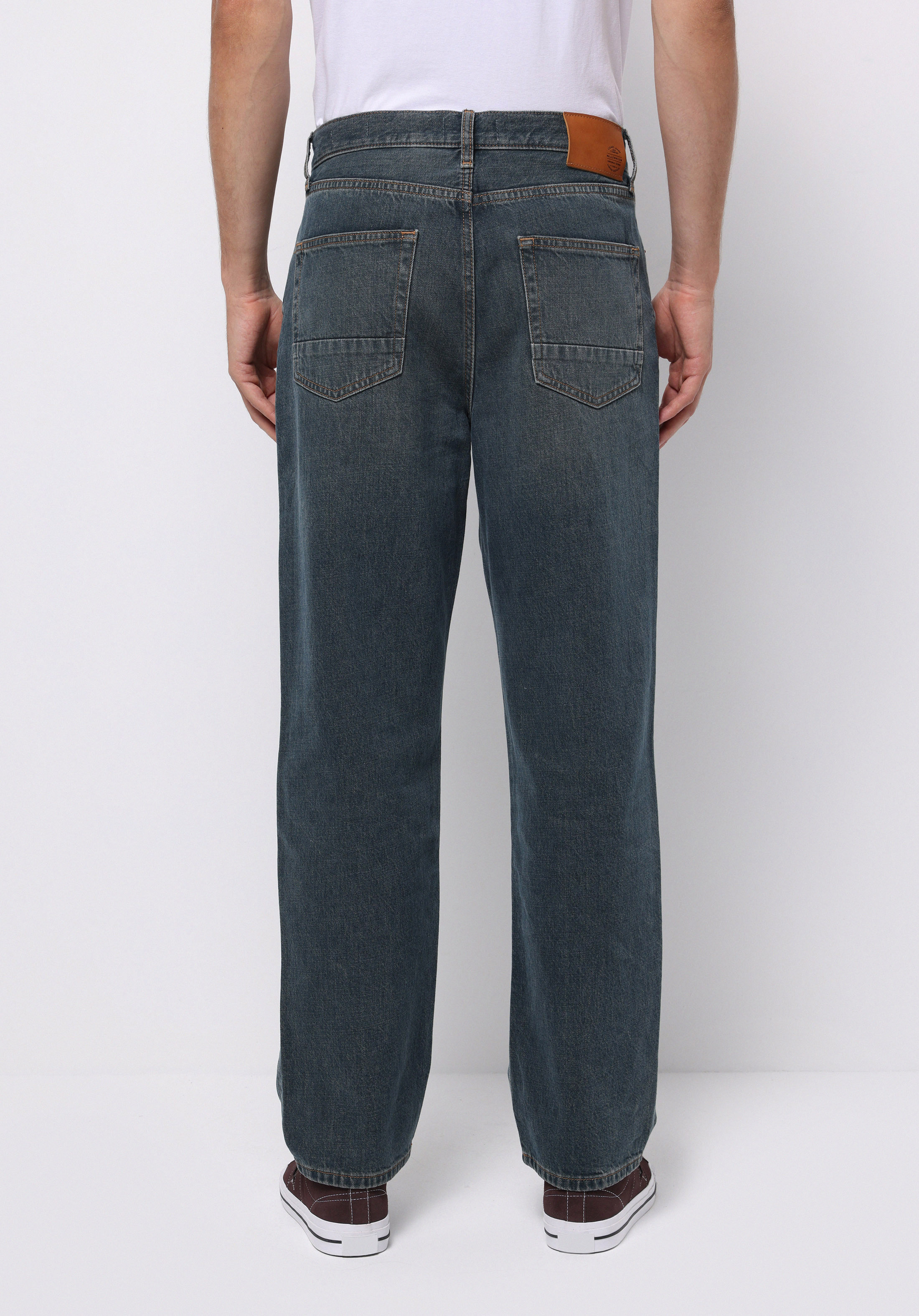 Loose Relaxed Fit   Erkek İndigo Jean Pantolon